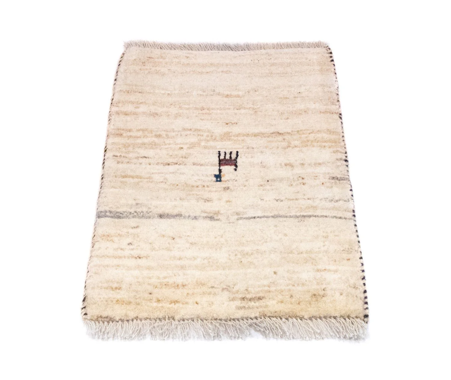 Gabbeh Teppich - Perser 60 x 40 cm - beige - Image 5