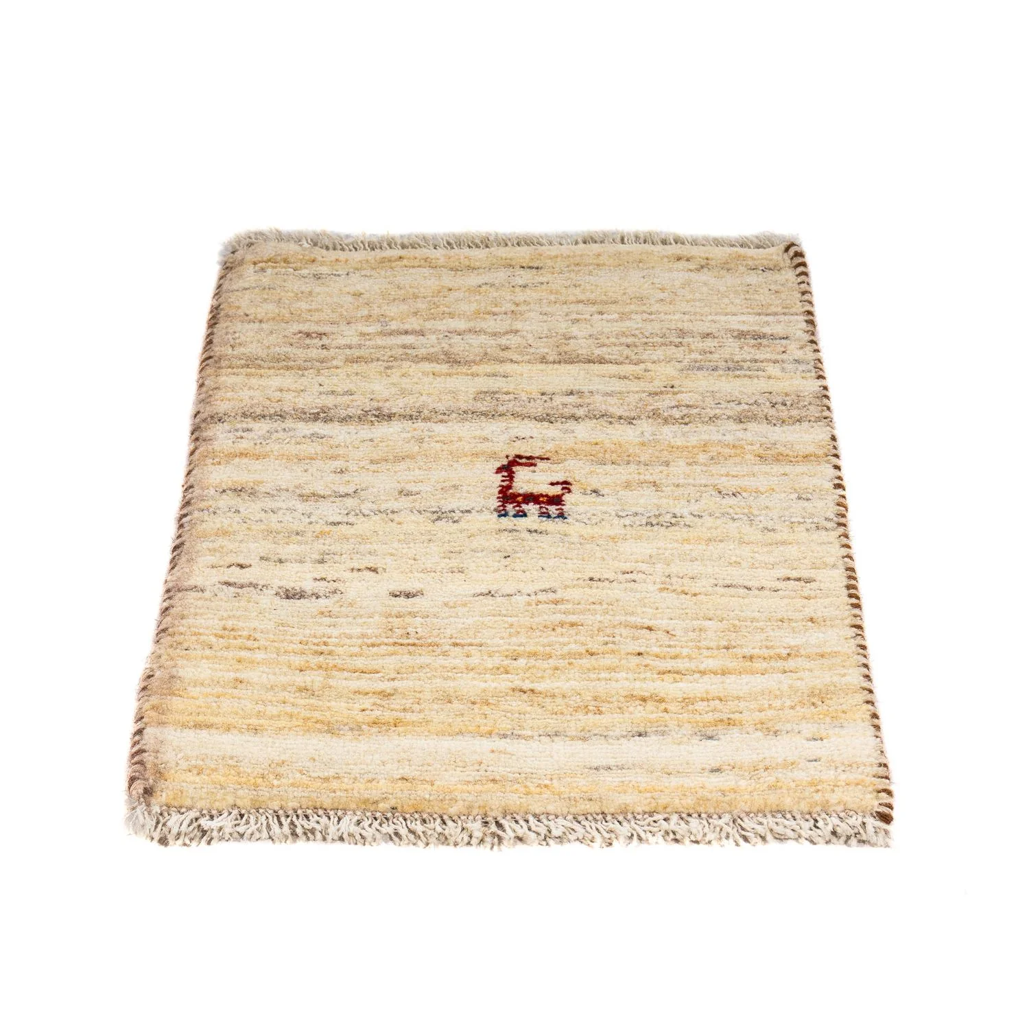 Gabbeh Teppich - Perser 60 x 40 cm - beige - Image 4