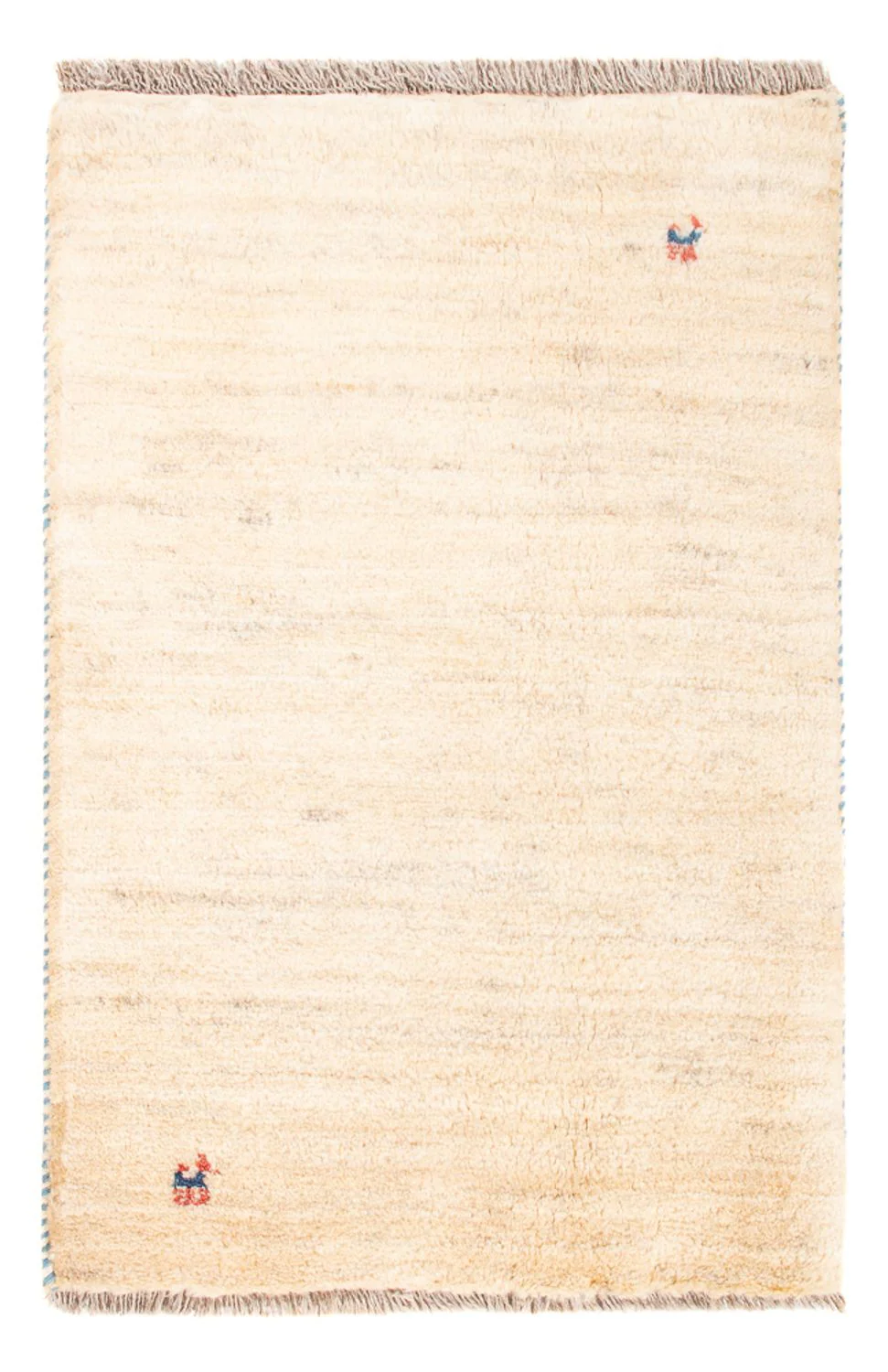 Gabbeh Teppich - Perser - 85 x 60 cm - hellbeige