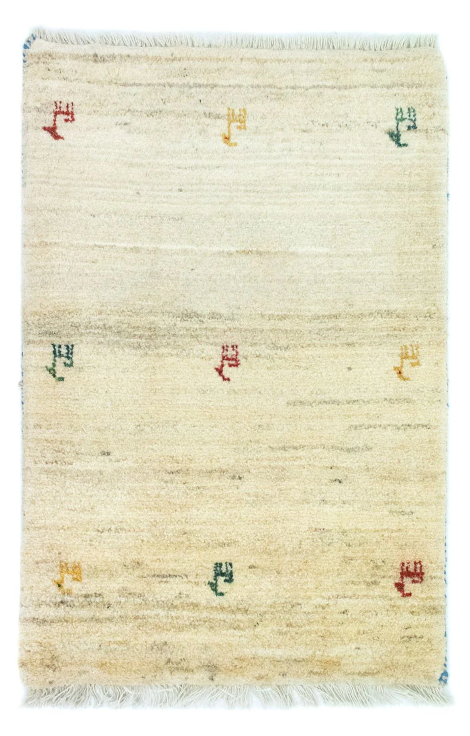 Gabbeh Teppich - Perser 87 x 57 cm - mehrfarbig