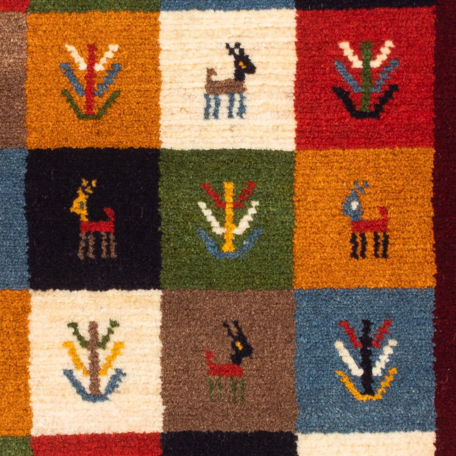 Gabbeh Persisch Teppich 88x61cm - Perserteppich Wollteppich - Image 2