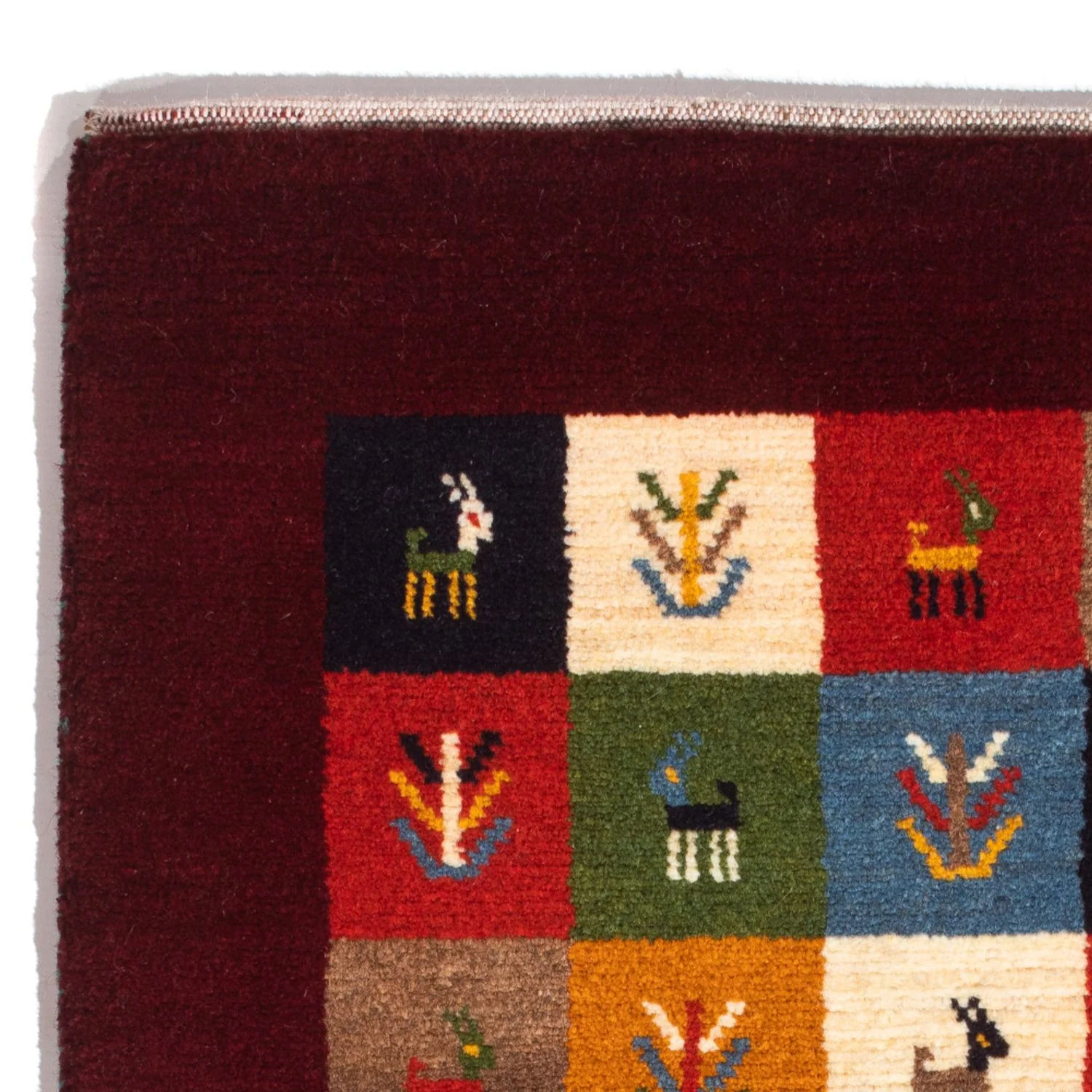 Gabbeh Persisch Teppich 88x61cm - Perserteppich Wollteppich - Image 3