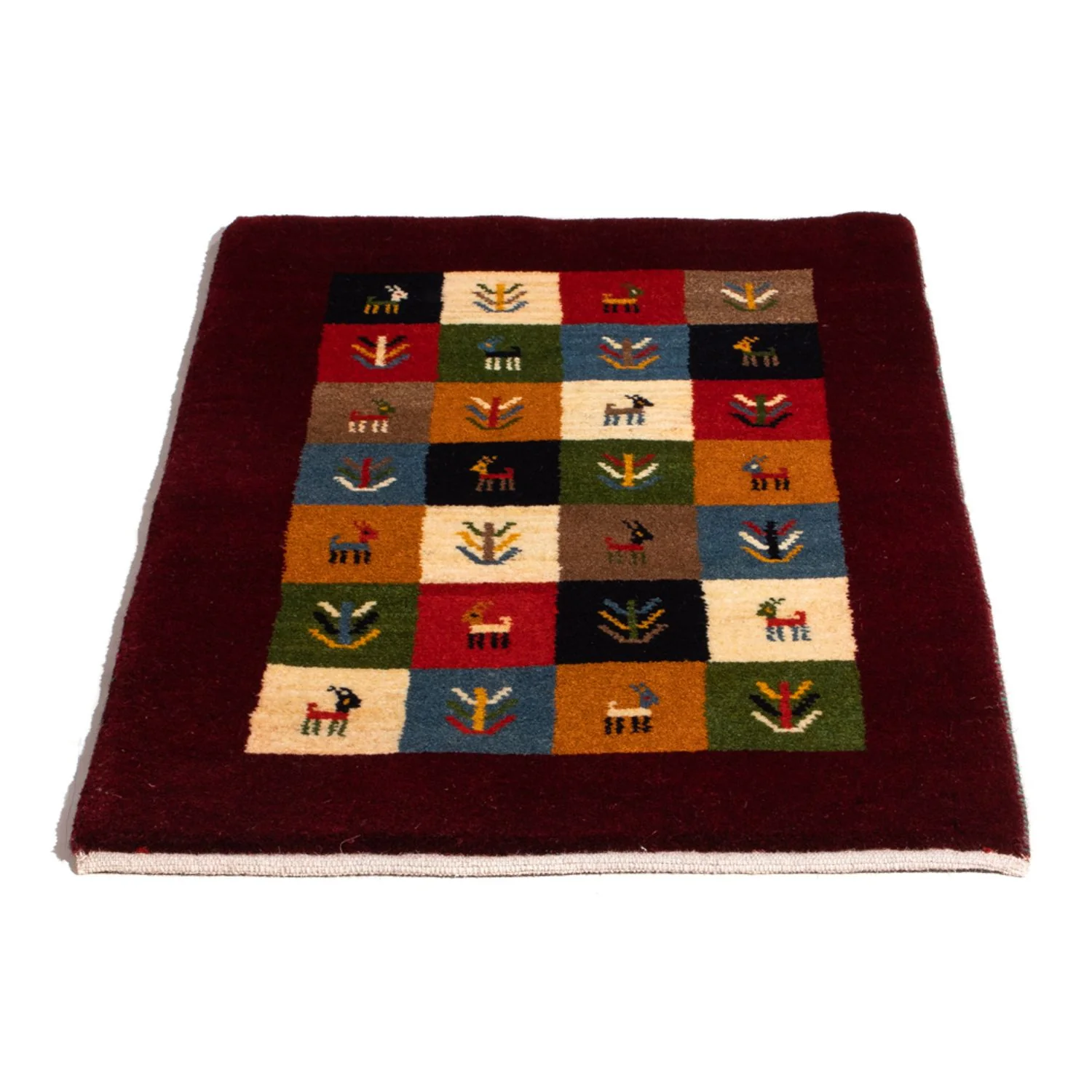 Gabbeh Persisch Teppich 88x61cm - Perserteppich Wollteppich - Image 5