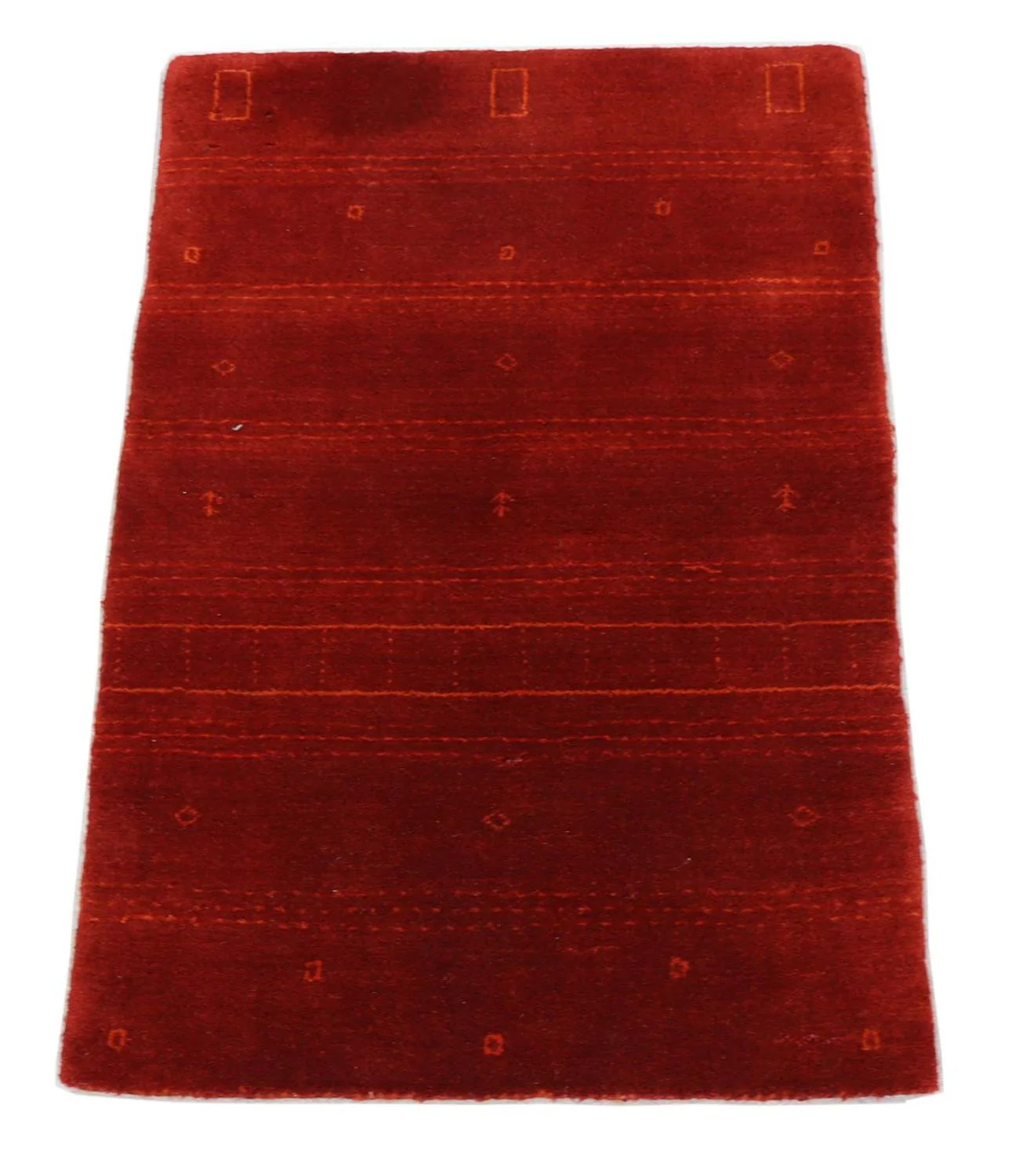 Gabbeh Teppich - Perser 90 x 60 cm - rot - Image 3