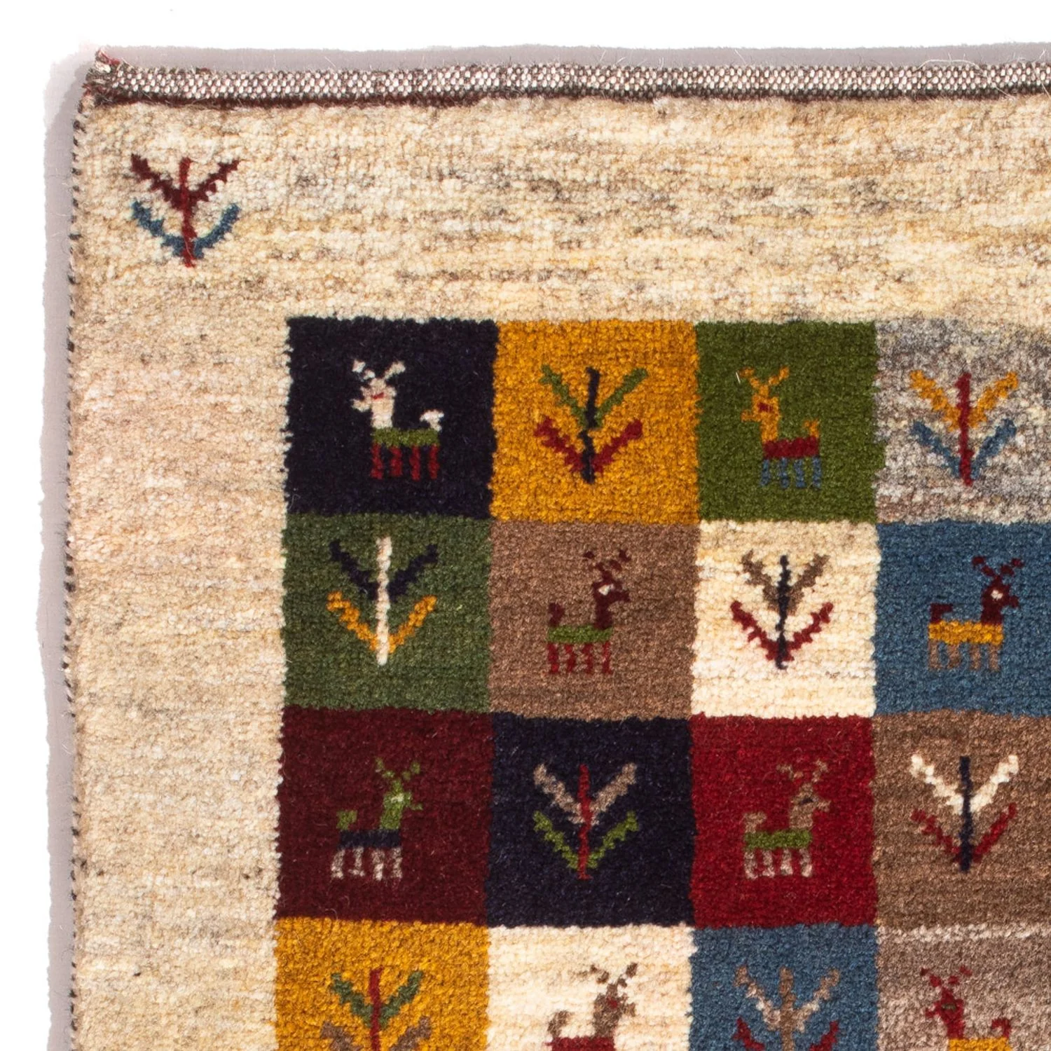 Gabbeh Persisch Teppich 90x62cm - Perserteppich Wollteppich - Image 3
