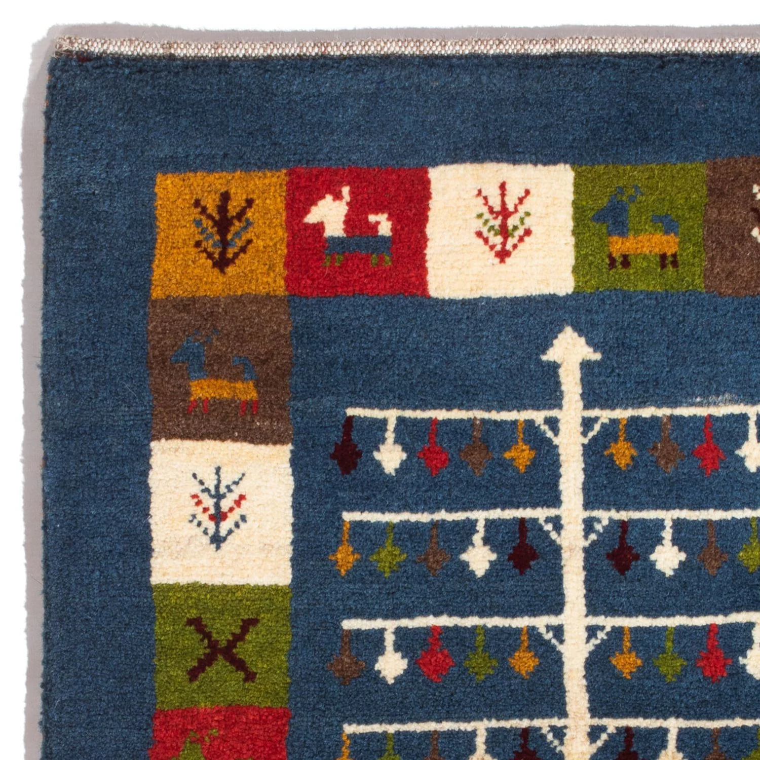 Gabbeh Persisch Teppich 90x62cm - Perserteppich Wollteppich - Image 3