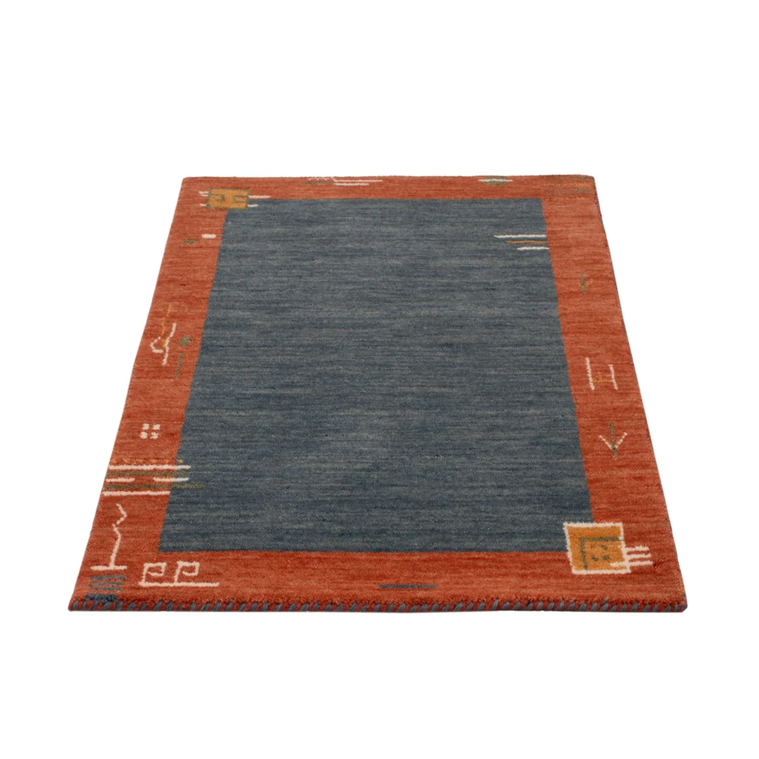 Gabbeh Teppich - Softy - 90 x 60 cm - blau - Image 5