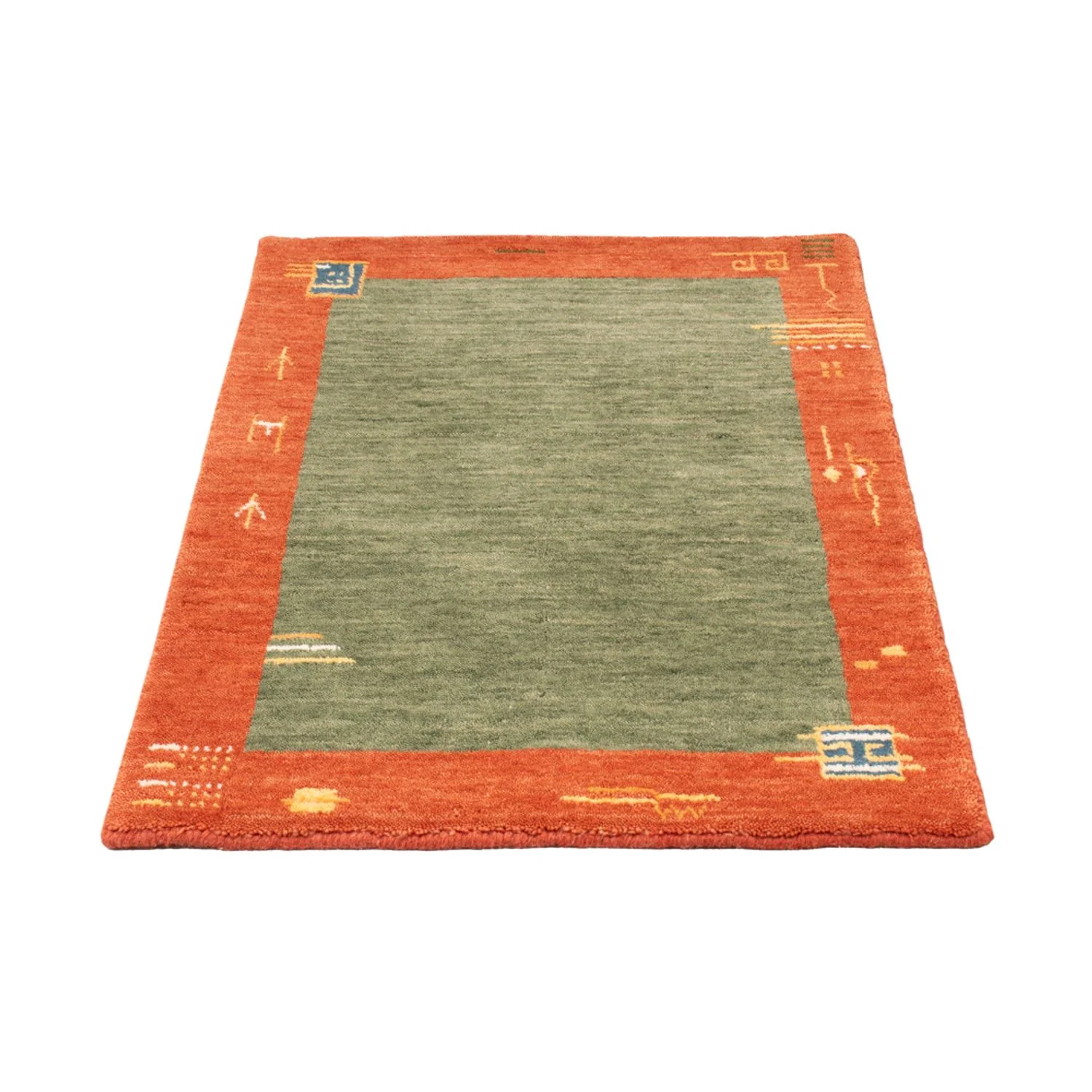 Gabbeh Teppich - Softy - 90 x 60 cm - grün - Image 5