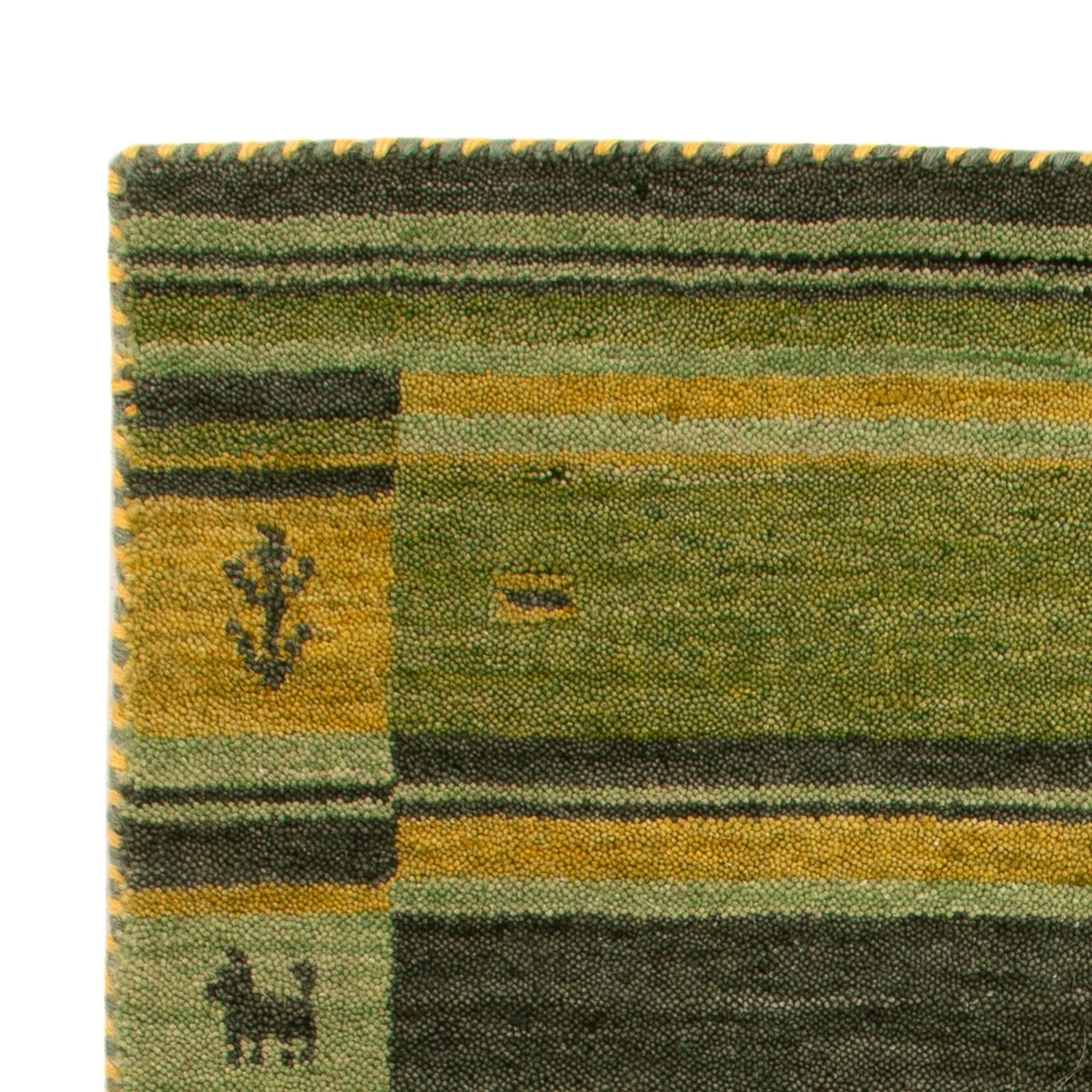 Gabbeh Teppich - Softy - 90 x 60 cm - grün - Image 8