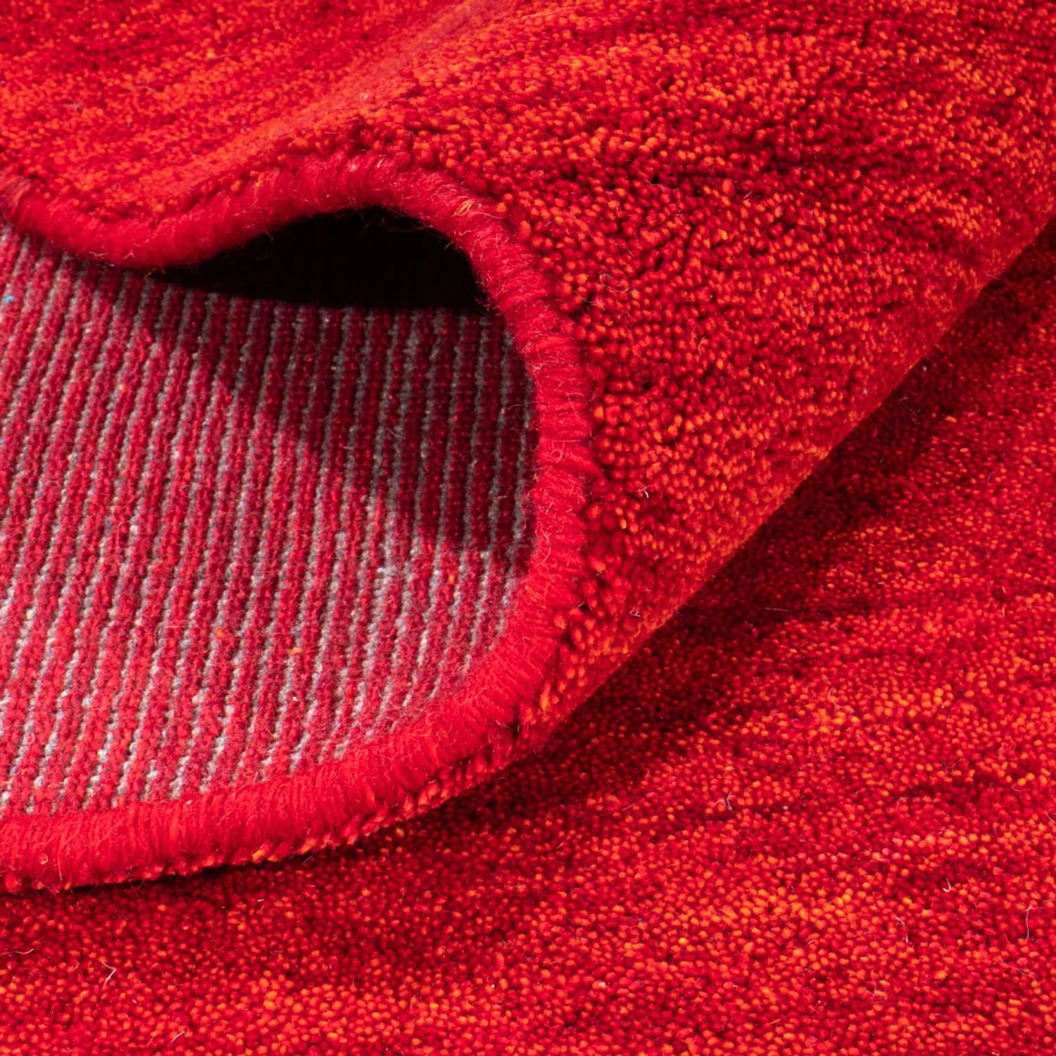 Gabbeh Teppich - Softy quadratisch - 200 x 200 cm - rot - Image 4
