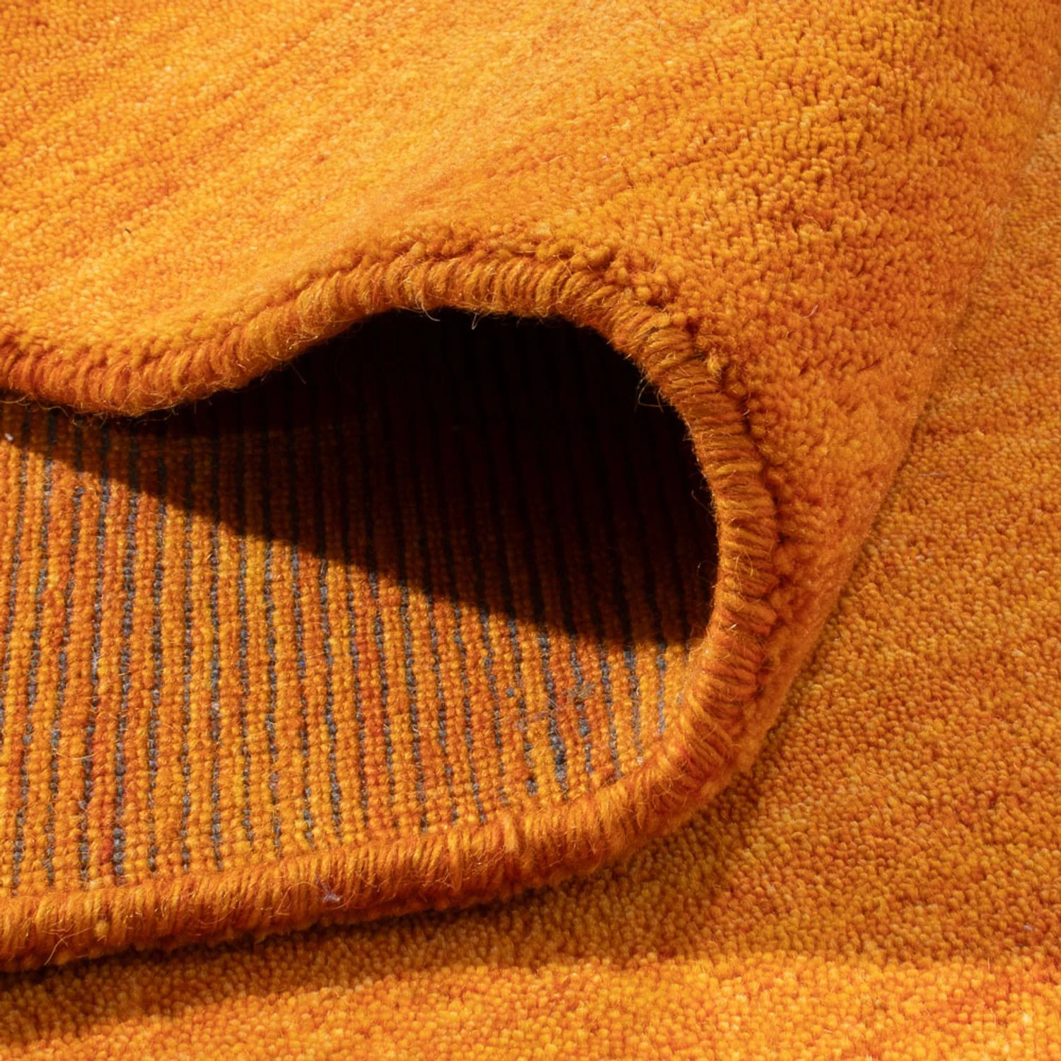 Gabbeh Teppich - Softy quadratisch - 250 x 250 cm - gold - Image 4