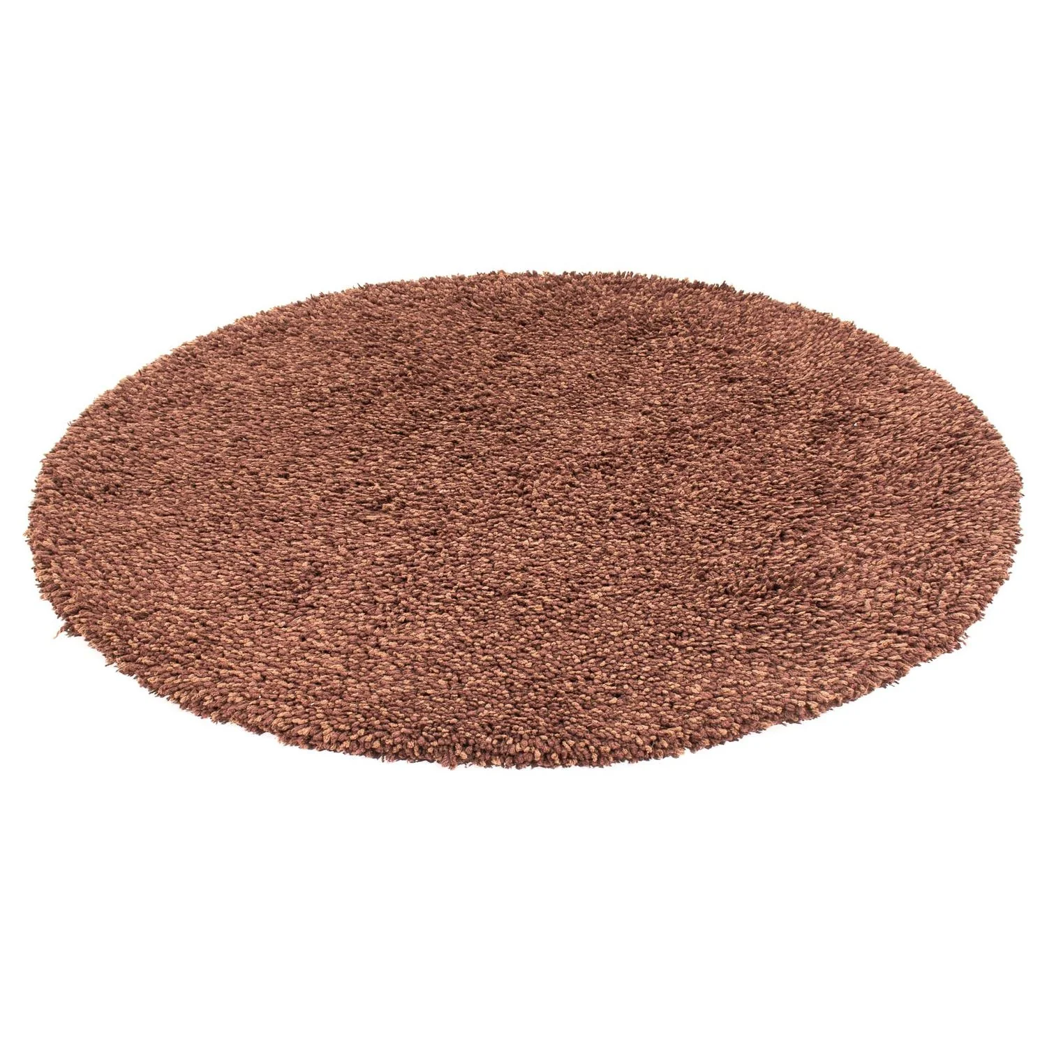 Hochflor Teppich 150 x 150 cm - braun - Image 5