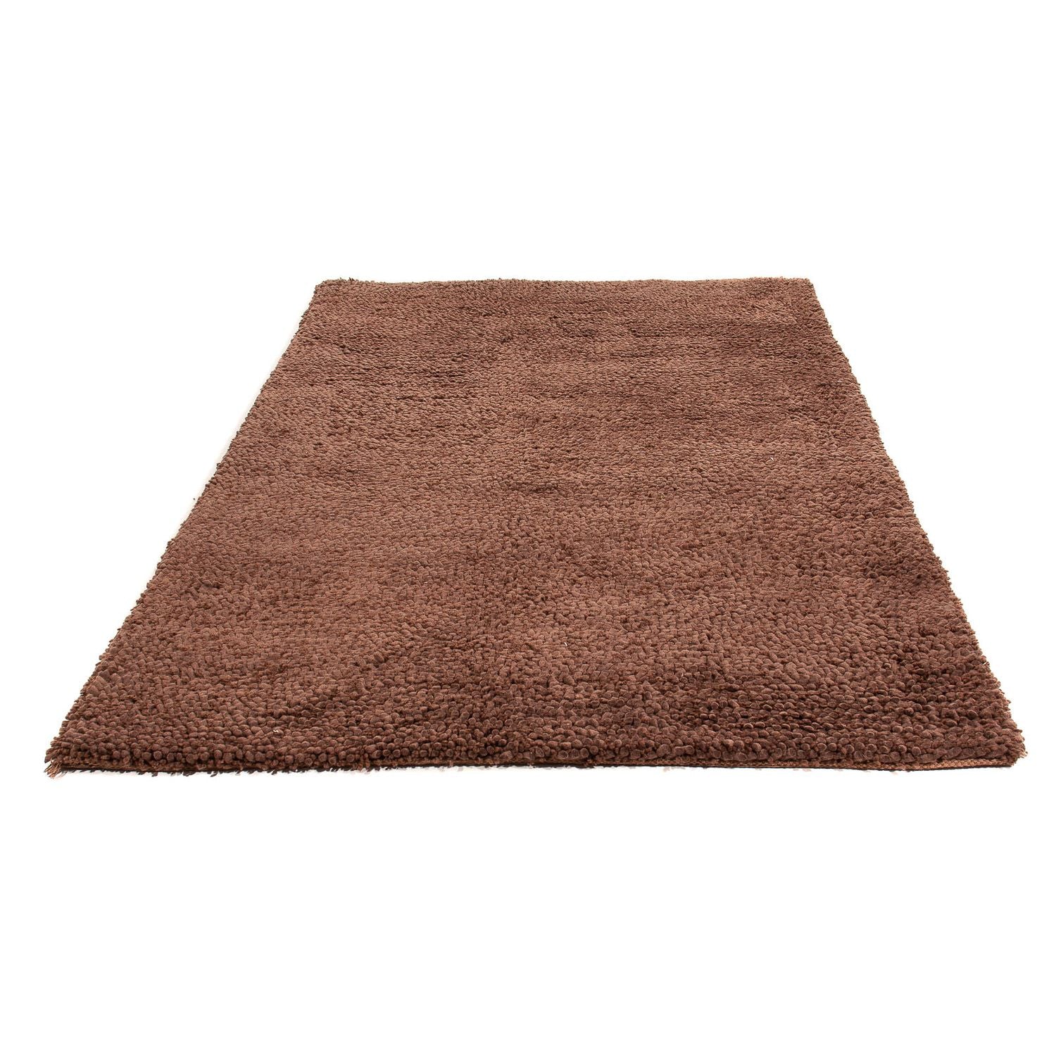 Hochflor Teppich 230 x 150 cm - braun - Image 5