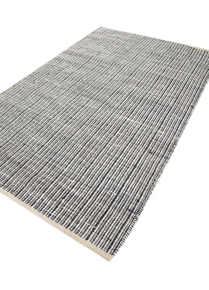 Juteteppich - 240 x 150 cm - schwarz-weiß - Image 2