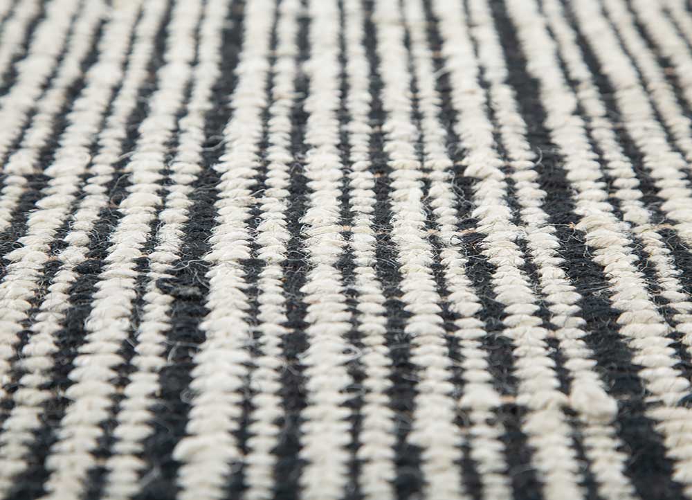 Juteteppich - 240 x 150 cm - schwarz-weiß - Image 4