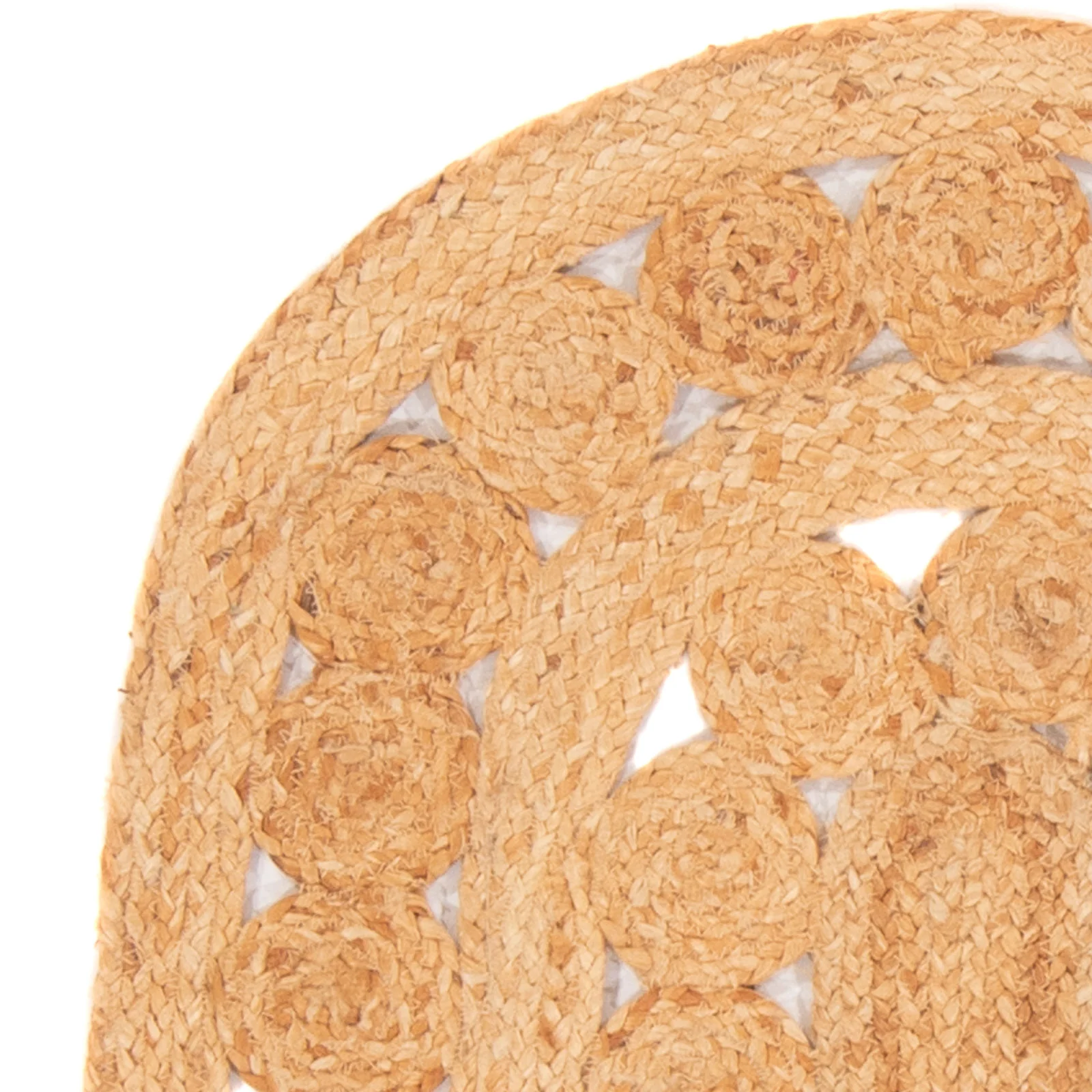 Juteteppich oval  - 91 x 61 cm - natur - Image 3