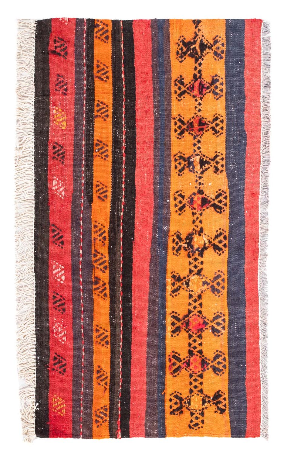 Kelim Teppich - Old 100 x 60 cm - mehrfarbig