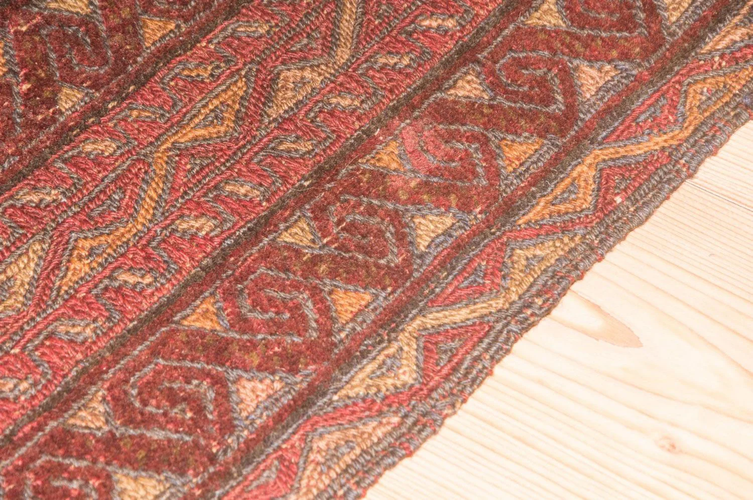 Kelim Afghan Teppich 123x114cm - Image 4