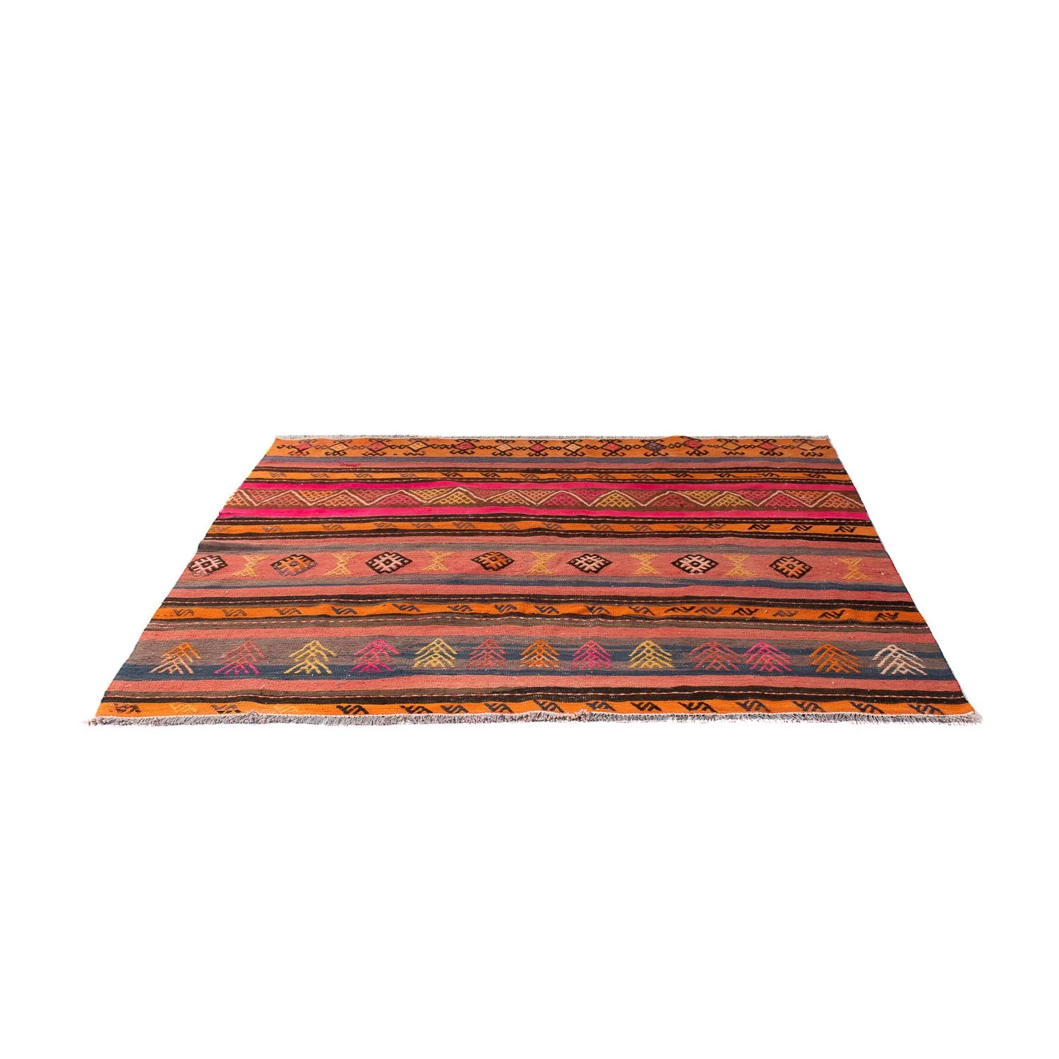 Kelim Teppich - Old 150 x 135 cm - mehrfarbig - Image 5