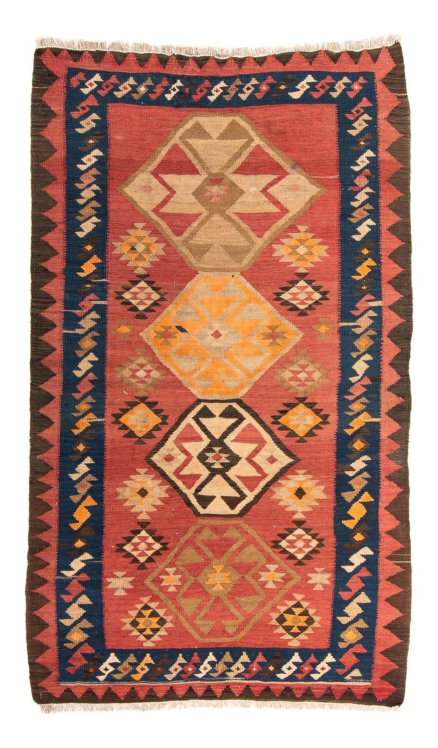 Kelim Teppich - Old 200 x 110 cm - mehrfarbig
