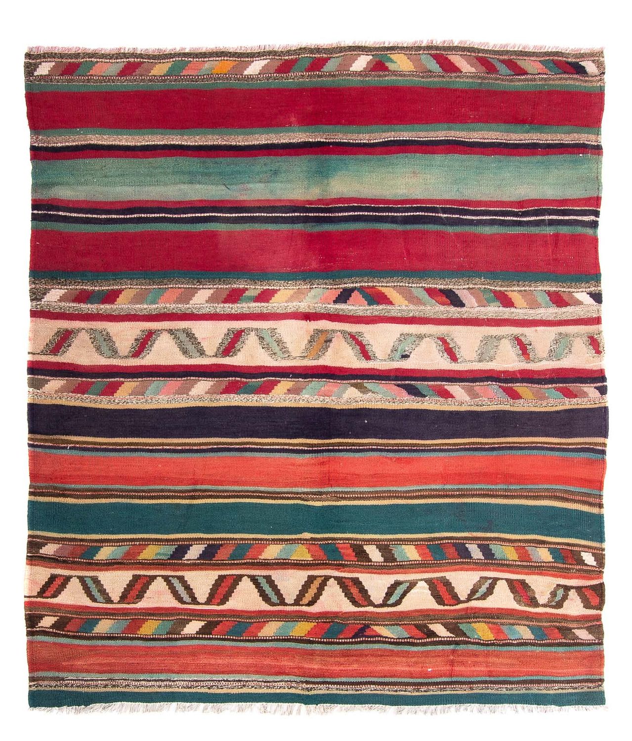 Kelim Teppich - Old 204 x 184 cm - mehrfarbig