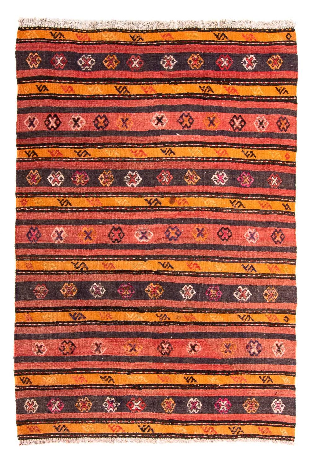 Kelim Teppich - Old 210 x 150 cm - mehrfarbig