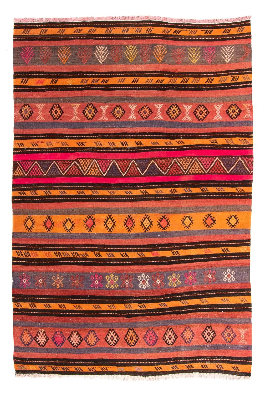 Kelim Teppich - Old 215 x 150 cm - mehrfarbig