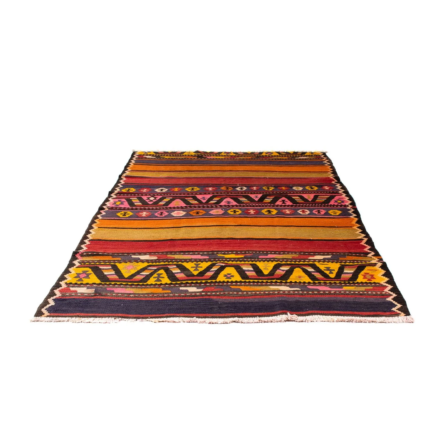Kelim Teppich - Old 220 x 135 cm - mehrfarbig - Image 5