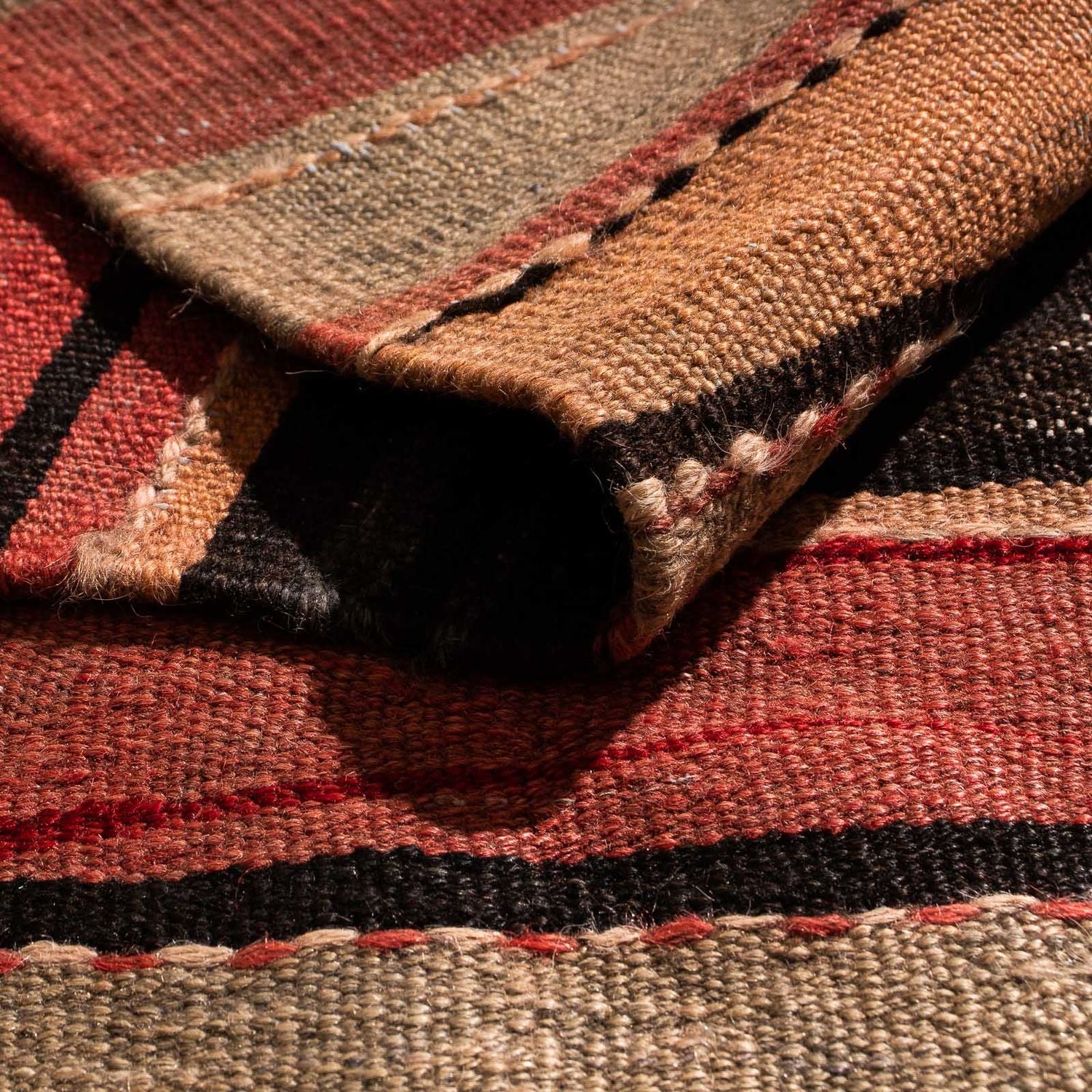Kelim Teppich - Old 255 x 130 cm - mehrfarbig - Image 4