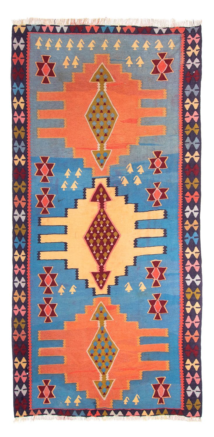 Kelim Teppich - Old 280 x 140 cm - mehrfarbig