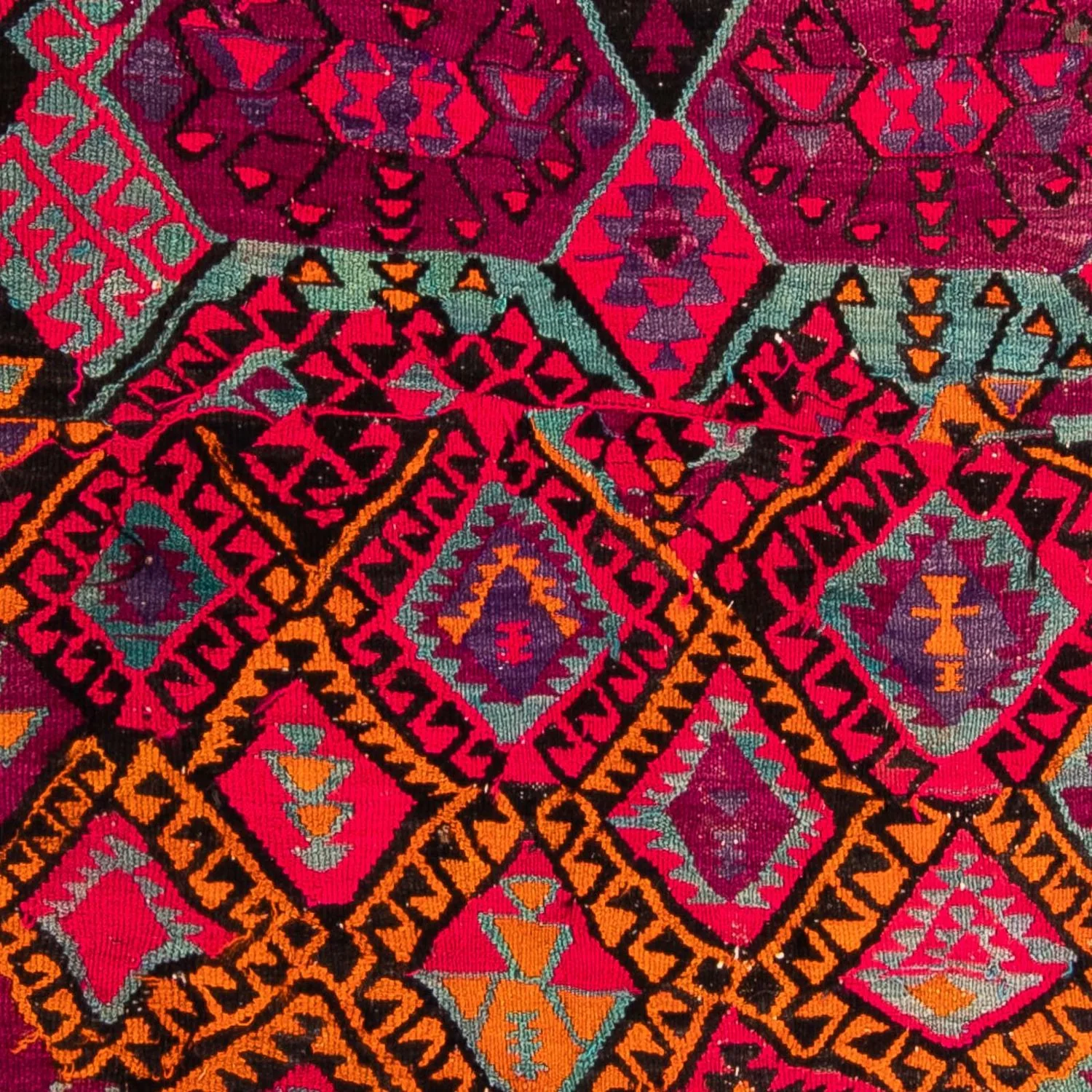 Kelim Teppich - Old 310 x 137 cm - mehrfarbig - Image 2