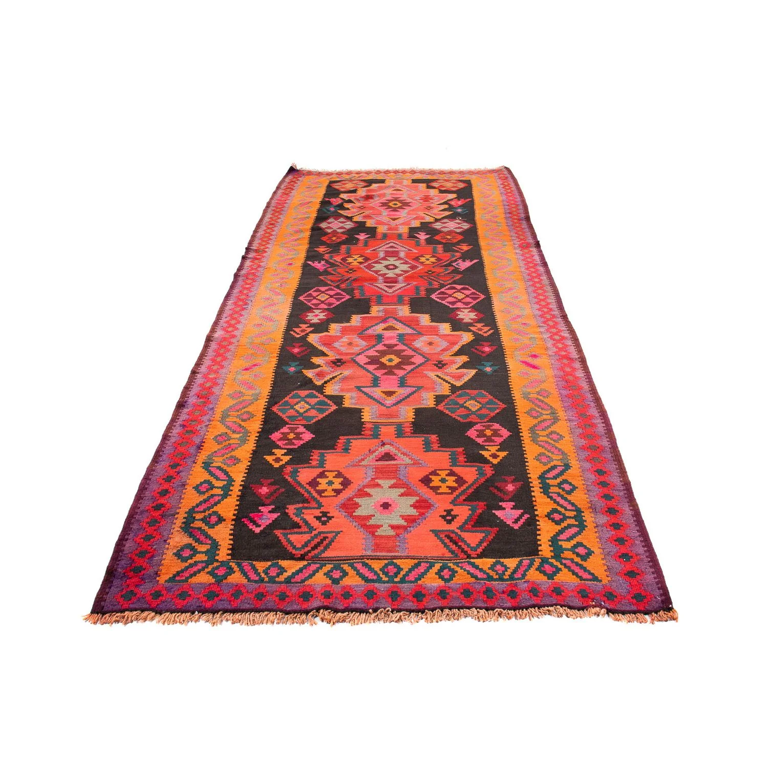 Kelim Teppich - Old 335 x 150 cm - mehrfarbig - Image 5
