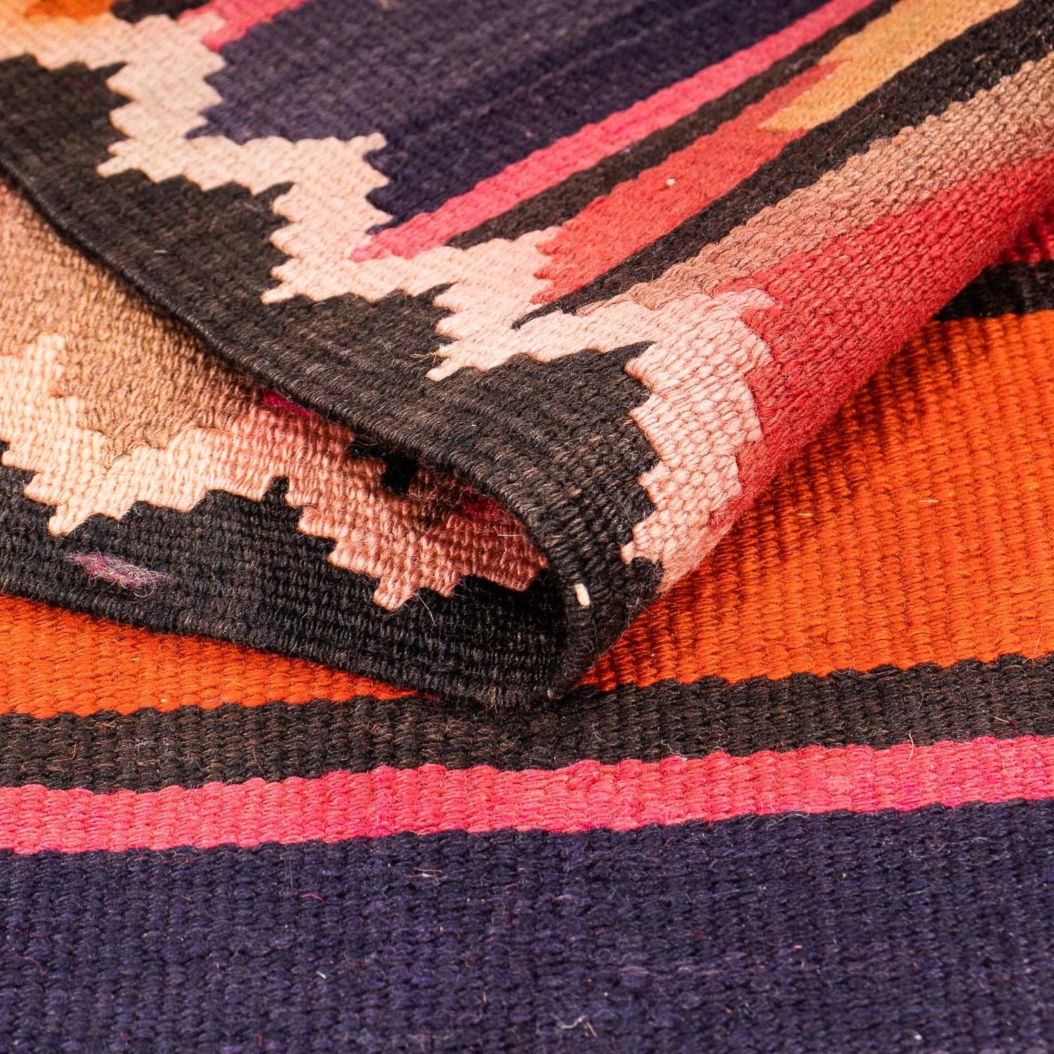 Kelim Teppich - Old 340 x 125 cm - mehrfarbig - Image 4