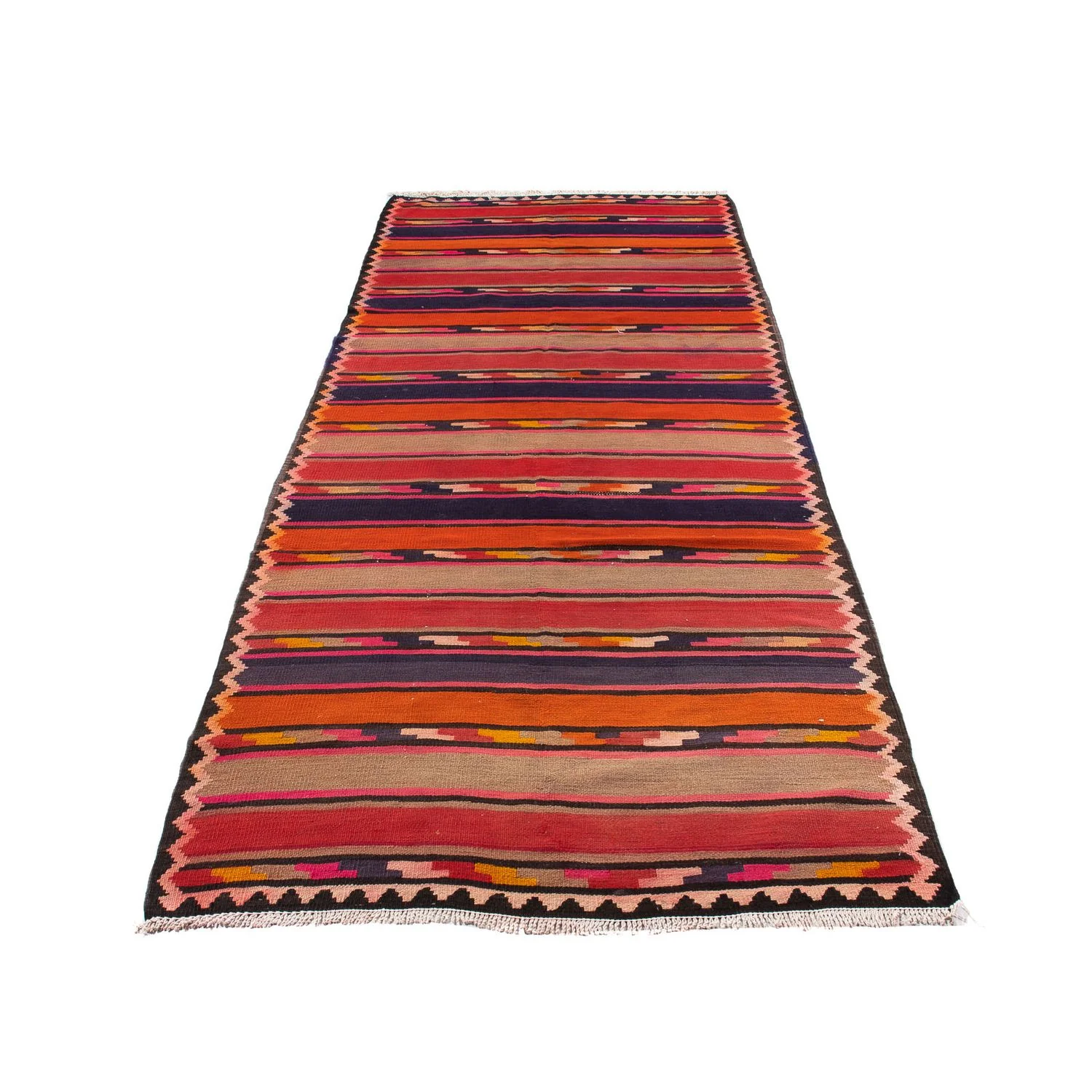 Kelim Teppich - Old 340 x 125 cm - mehrfarbig - Image 5