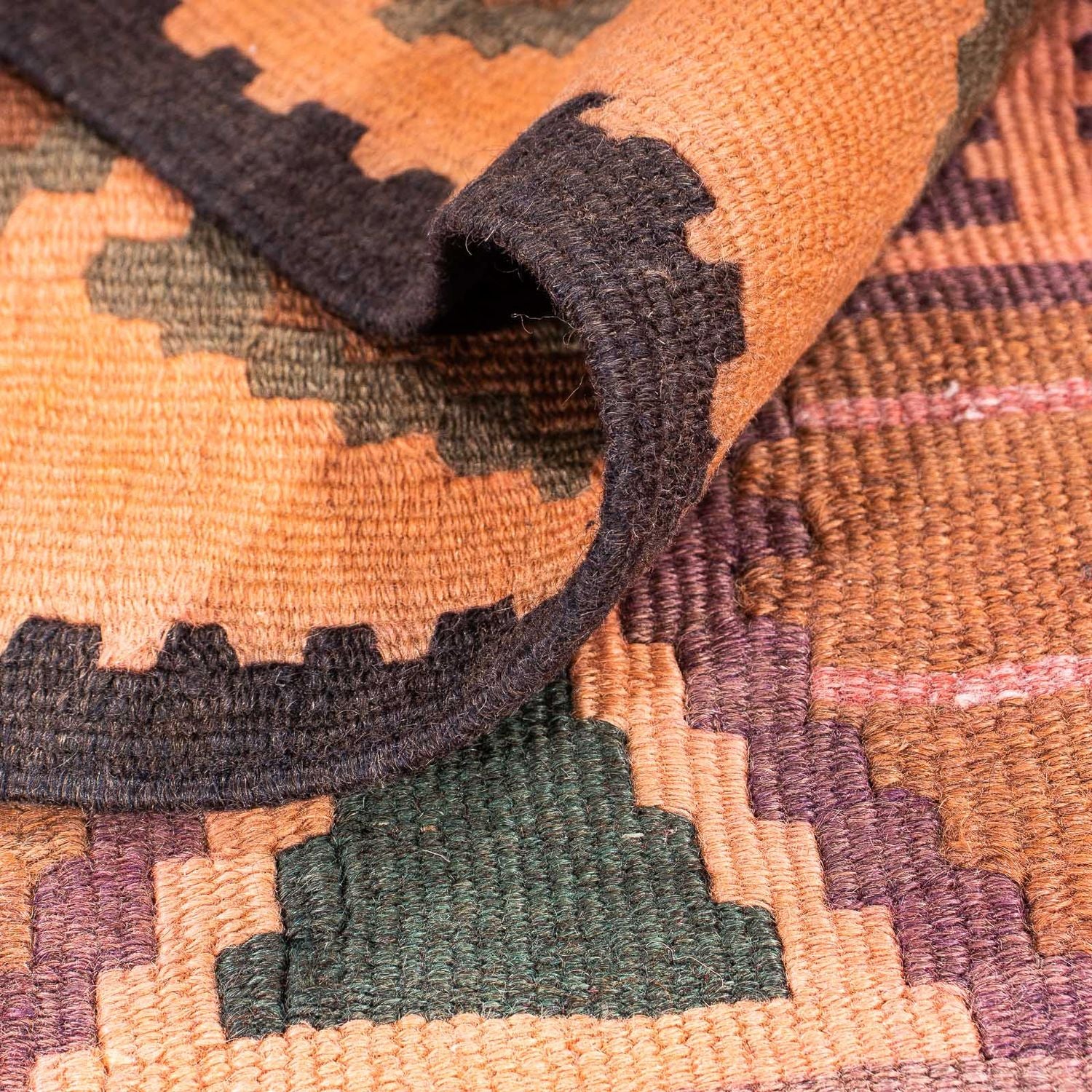 Kelim Teppich - Old 340 x 150 cm - mehrfarbig - Image 4