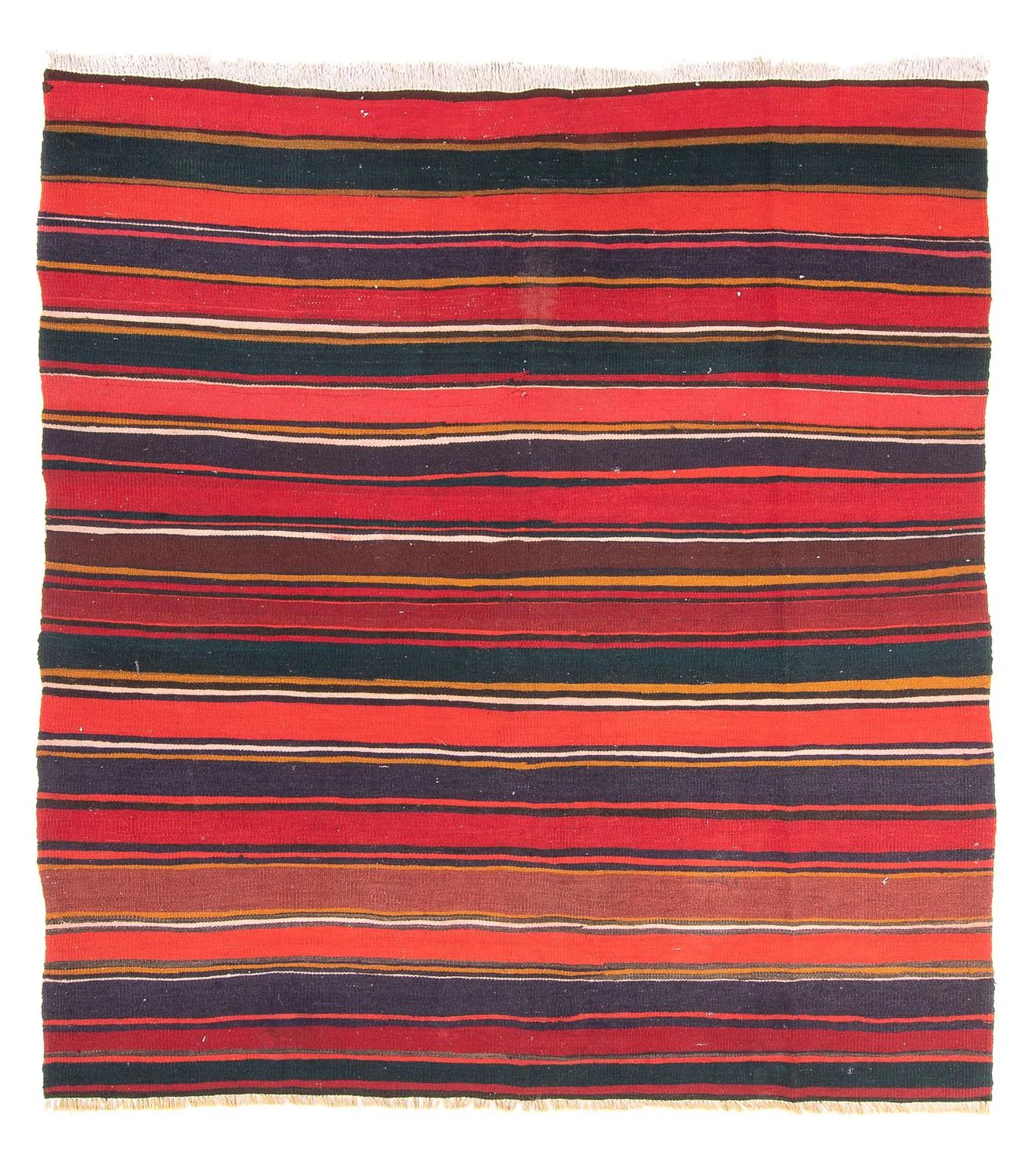 Kelim Teppich - Old quadratisch  - 215 x 190 cm - mehrfarbig