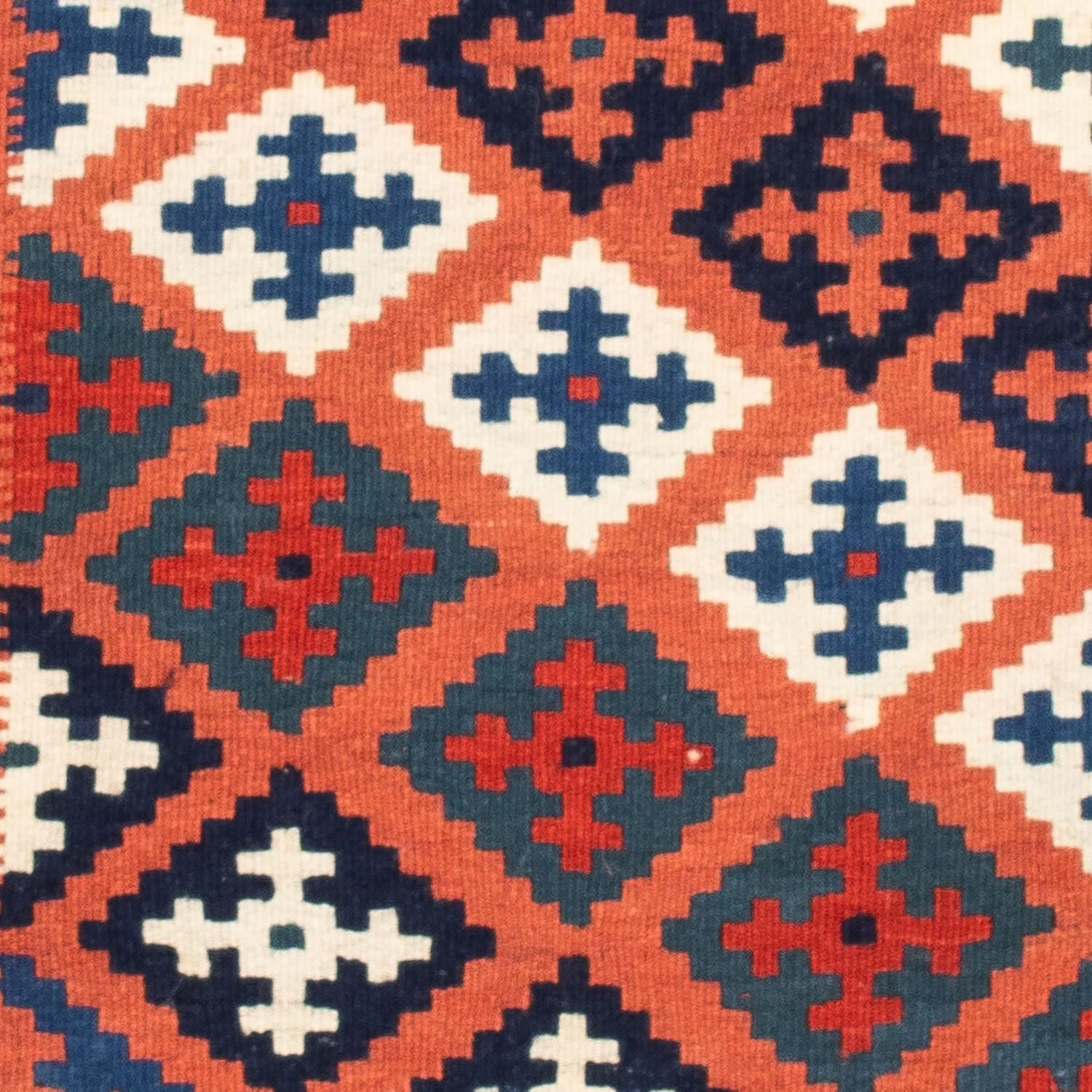 Kelim Teppich - Oriental 100 x 96 cm - blau - Image 2