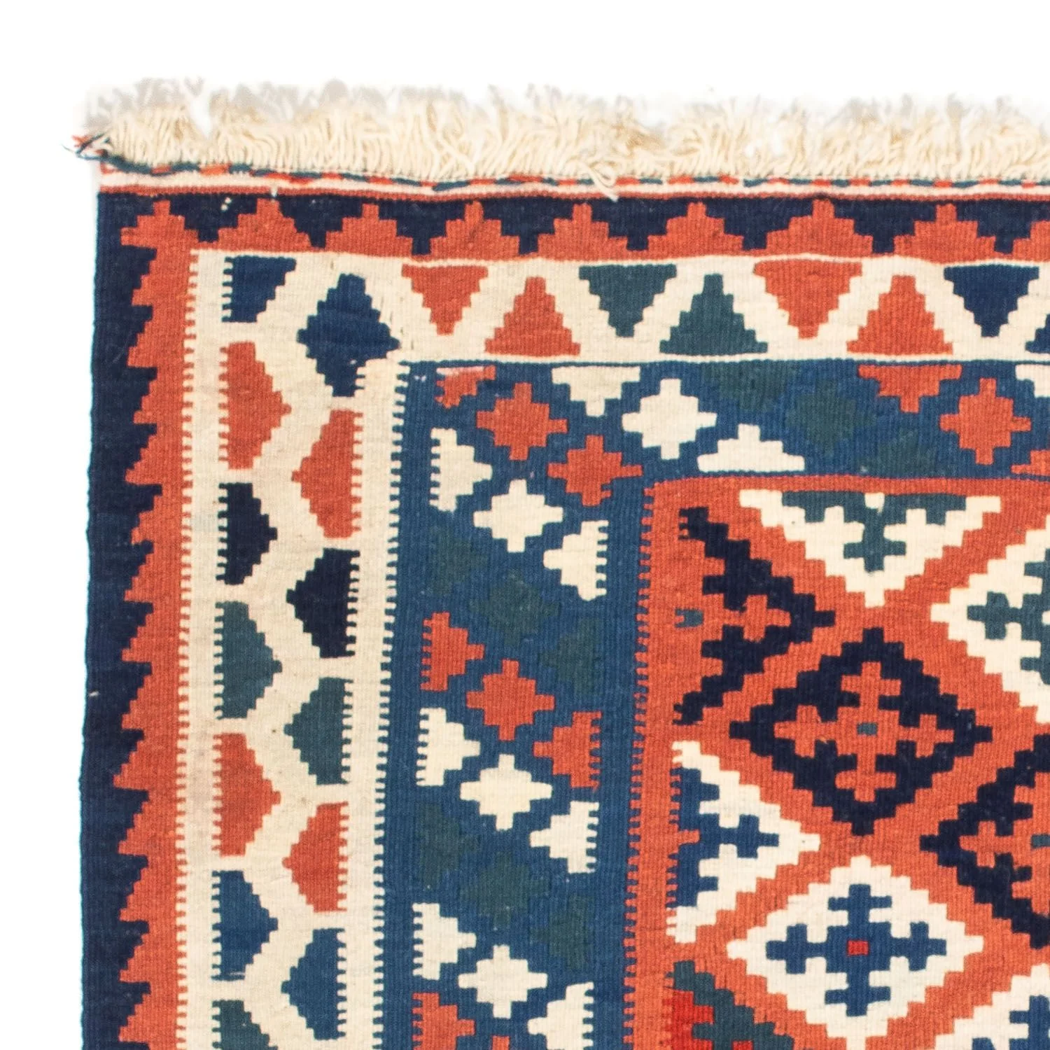 Kelim Teppich - Oriental 100 x 96 cm - blau - Image 3