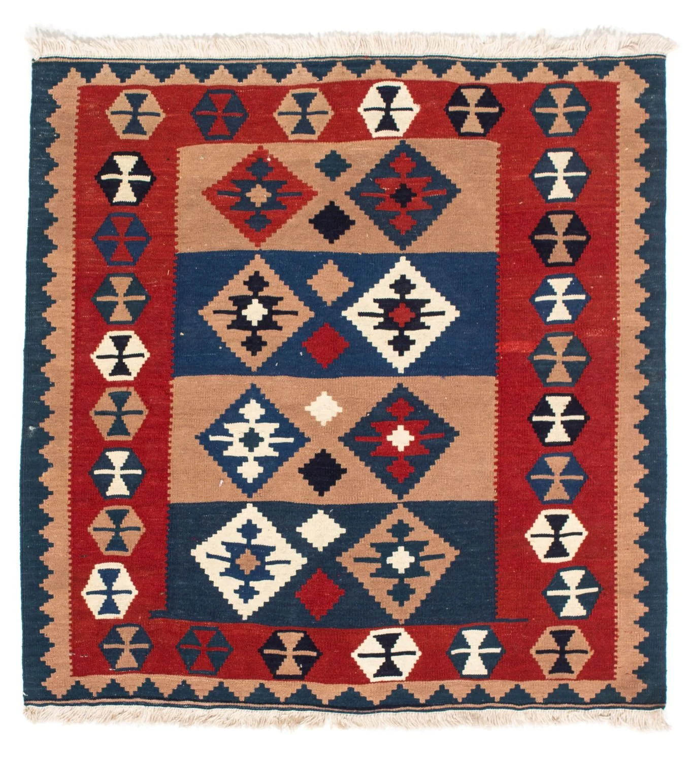 Kelim Teppich - Oriental 100 x 97 cm - mehrfarbig