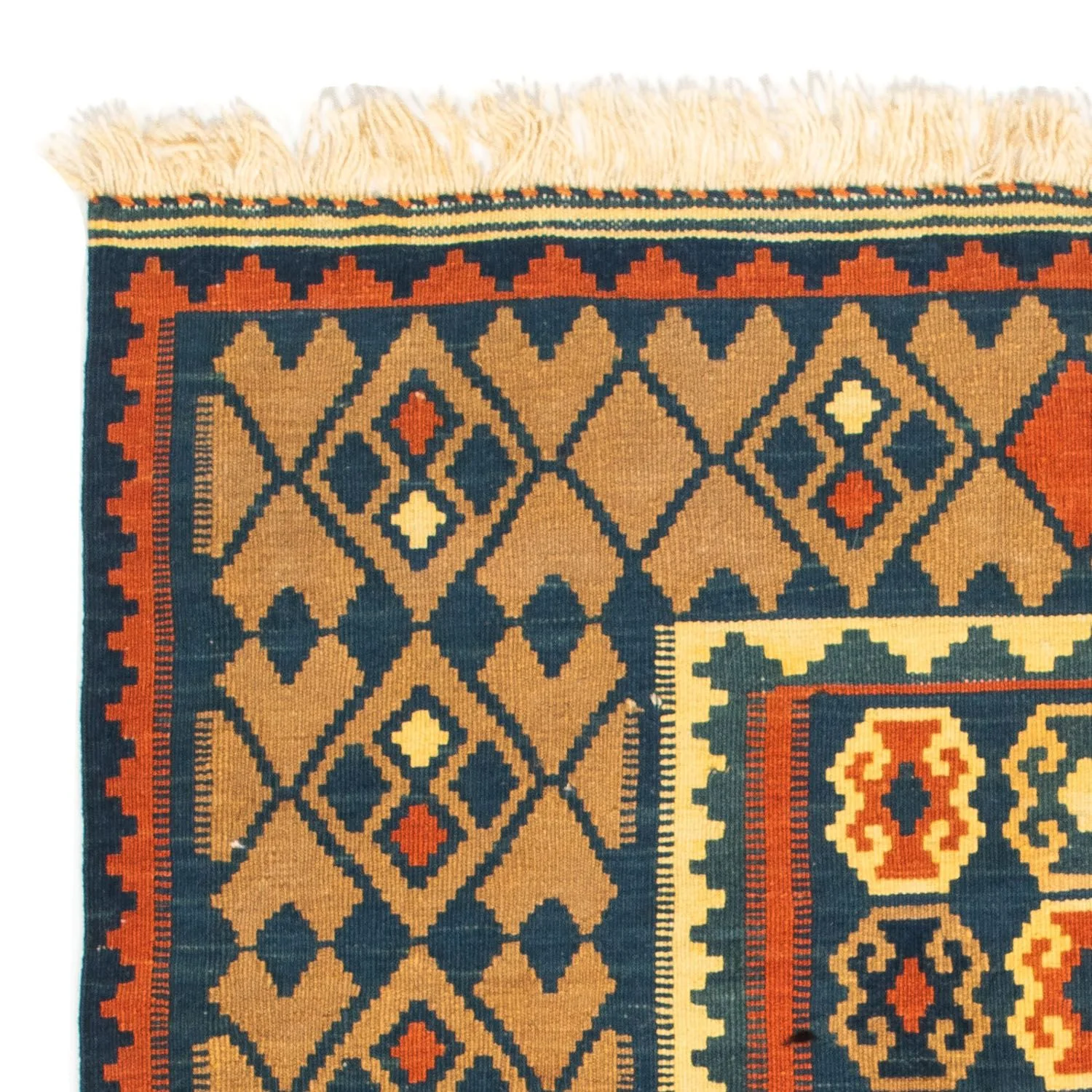 Kelim Teppich - Oriental 100 x 98 cm - dunkelblau - Image 3