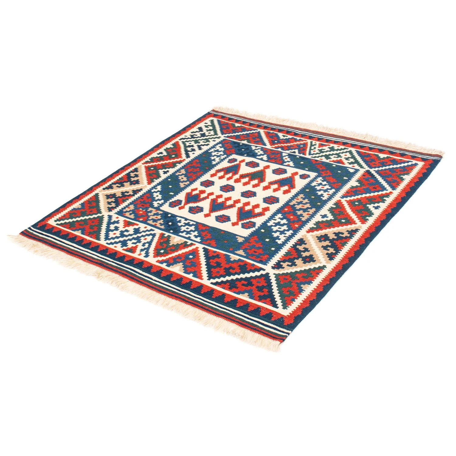Kelim Teppich - Oriental 101 x 101 cm - beige - Image 5