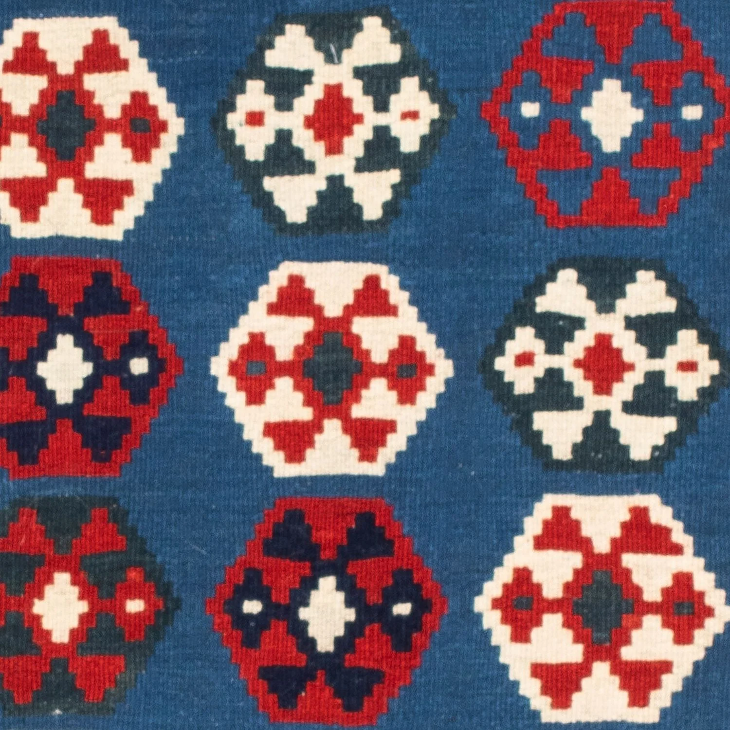 Kelim Teppich - Oriental 102 x 100 cm - blau - Image 2
