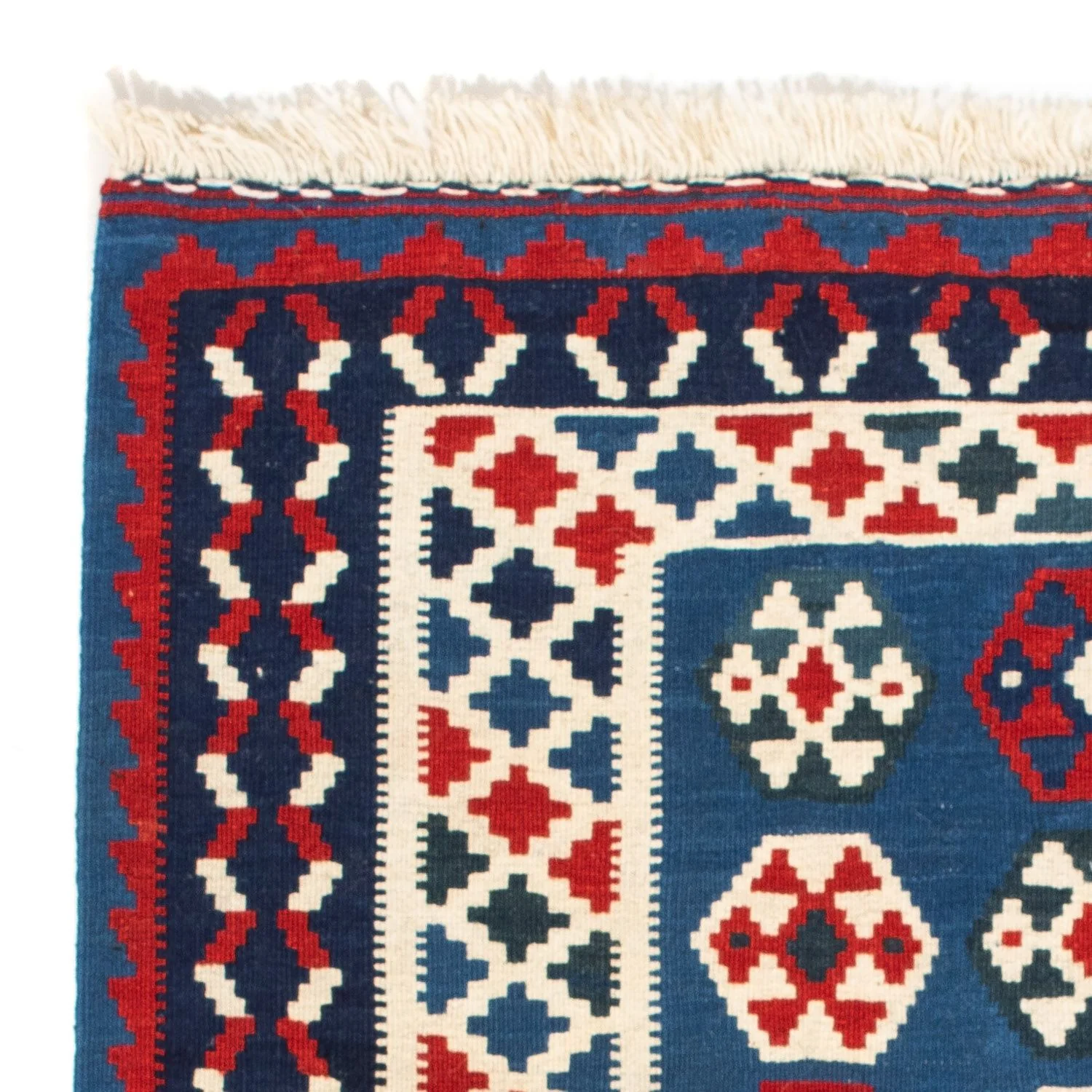 Kelim Teppich - Oriental 102 x 100 cm - blau - Image 3