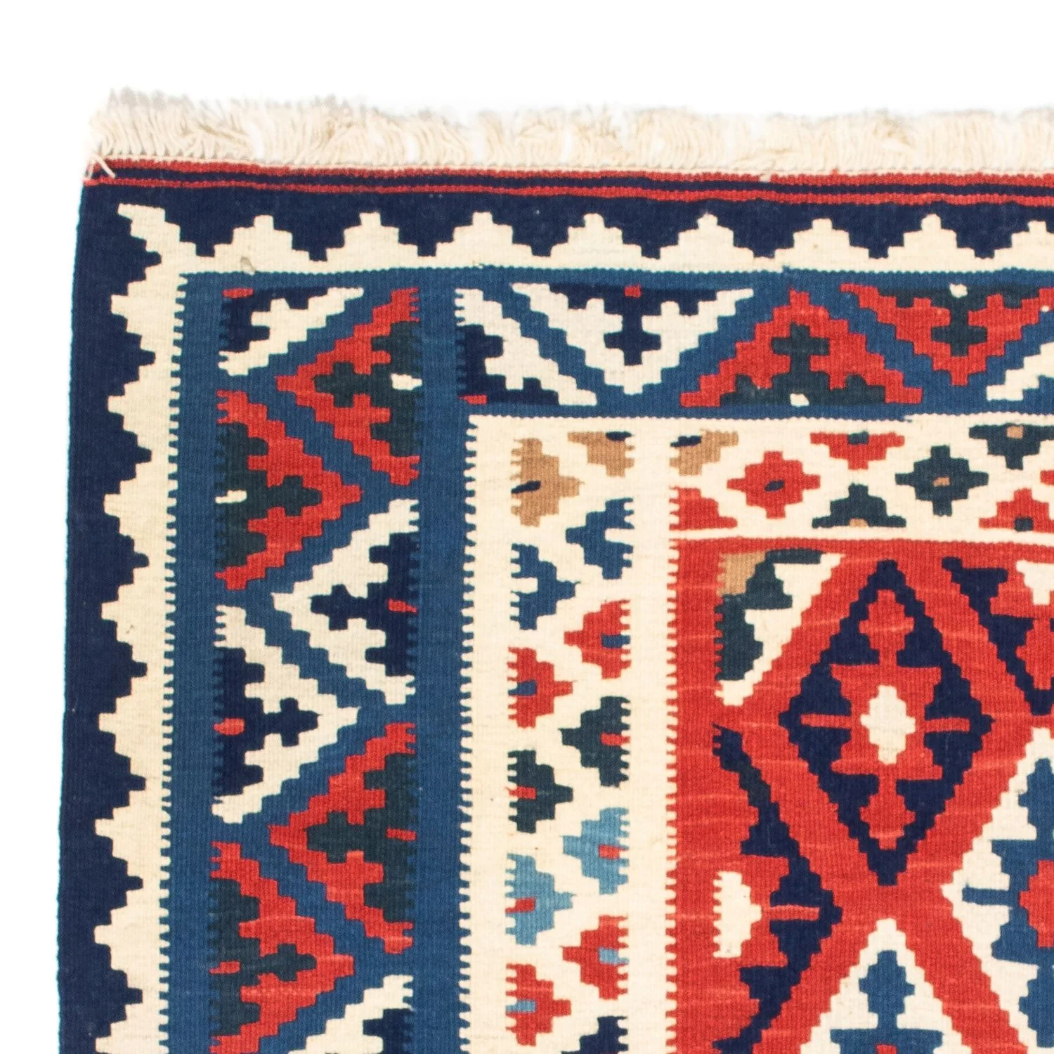 Kelim Teppich - Oriental 102 x 100 cm - blau - Image 3