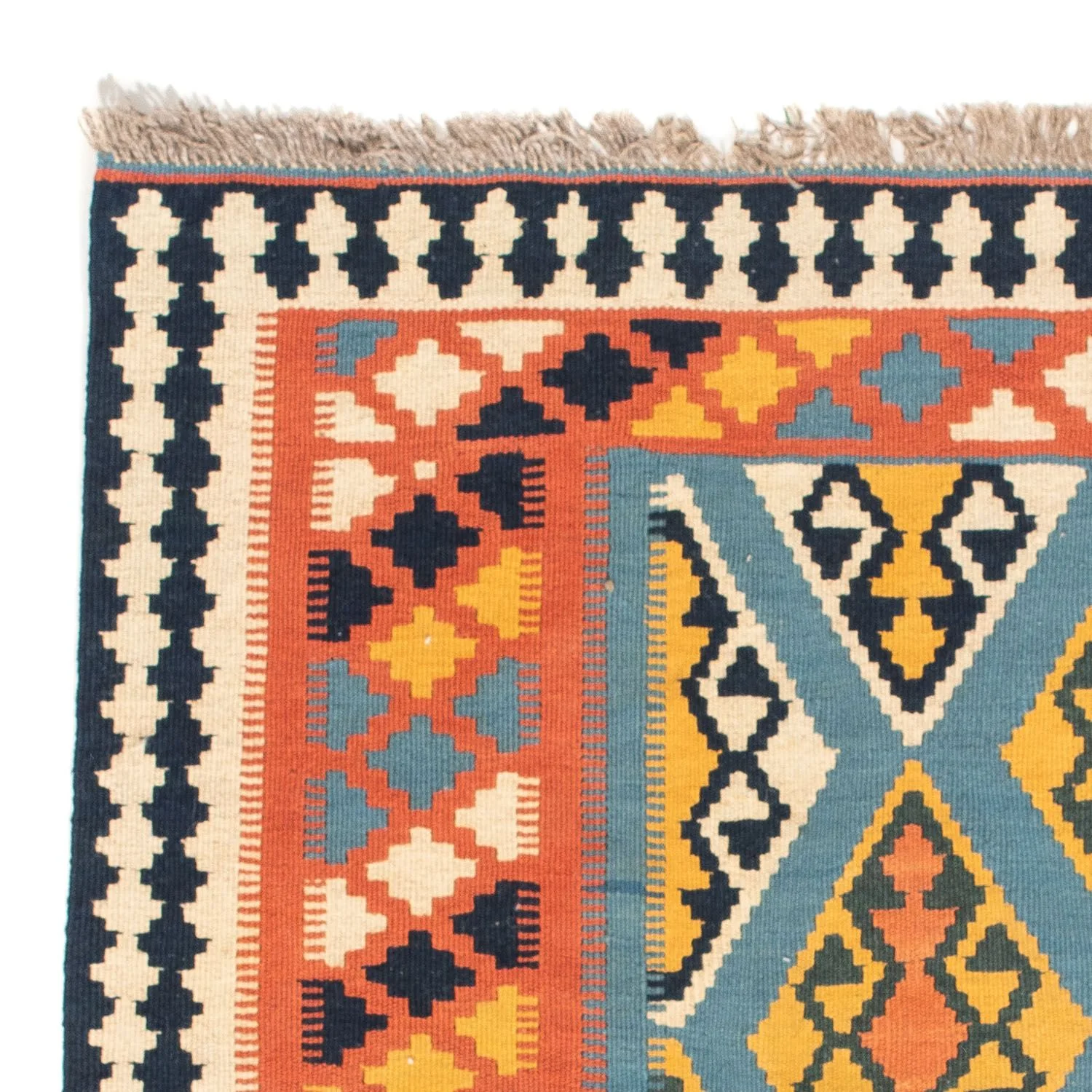 Kelim Teppich - Oriental 102 x 101 cm - orange - Image 3