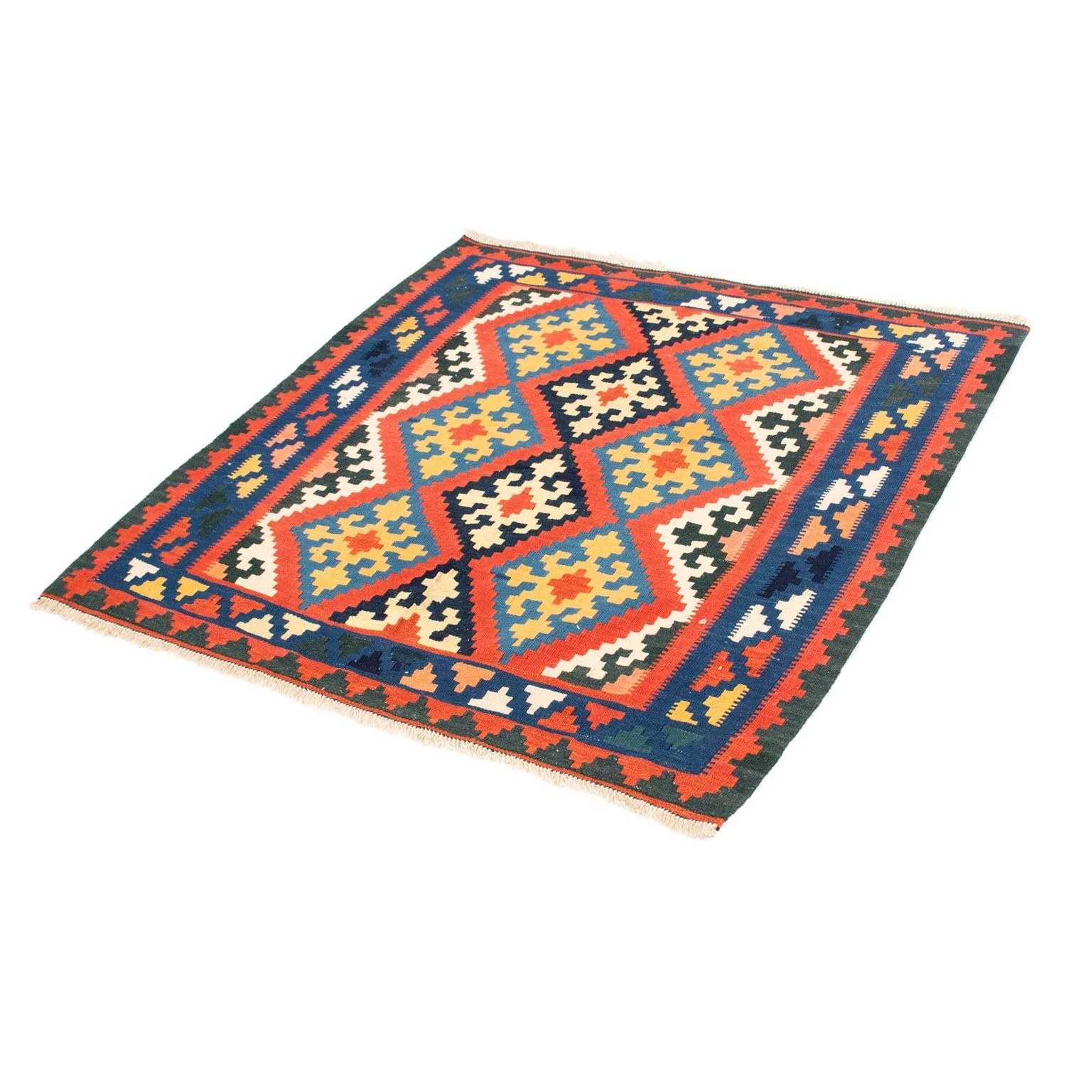 Kelim Teppich - Oriental 102 x 101 cm - rot - Image 5