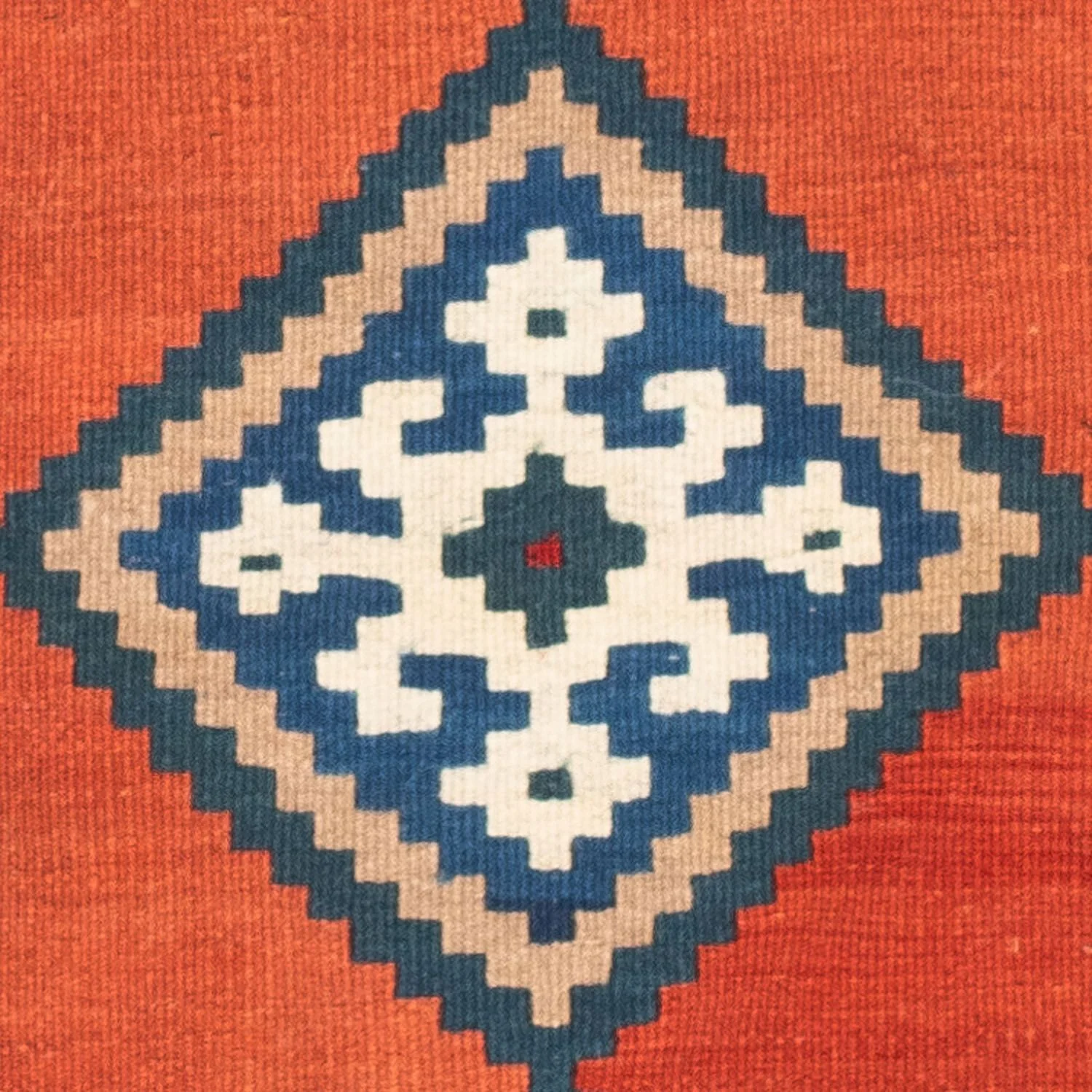 Kelim Teppich - Oriental 102 x 102 cm - rost - Image 2