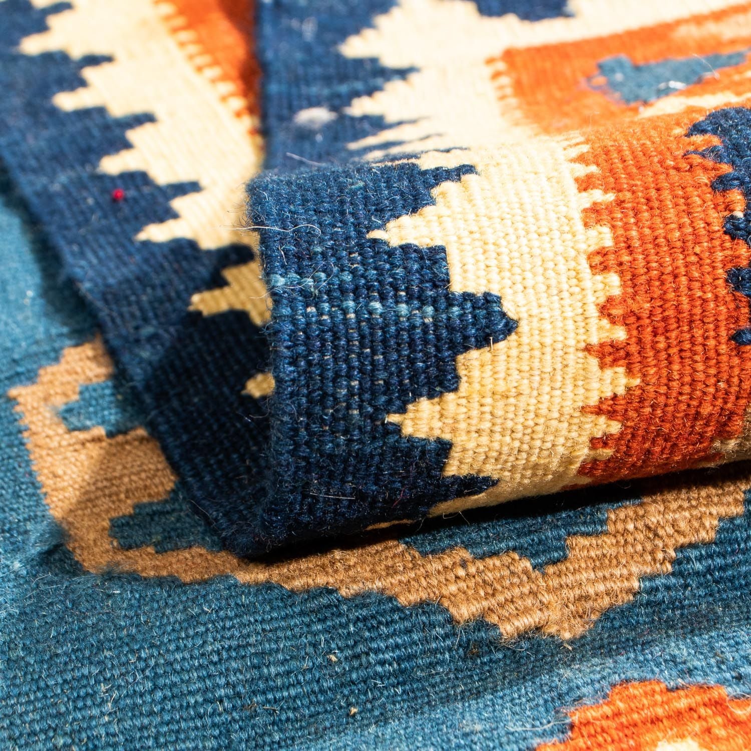 Kelim Fars Teppich 102x95cm - Image 4
