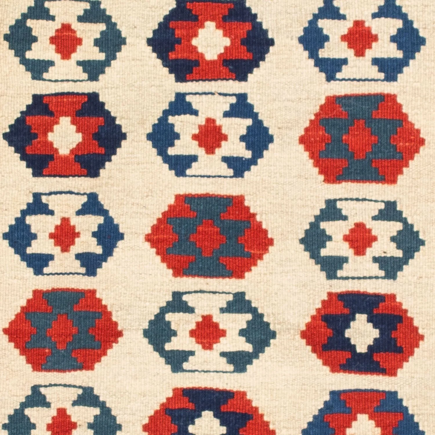Kelim Teppich - Oriental 103 x 103 cm - beige - Image 2