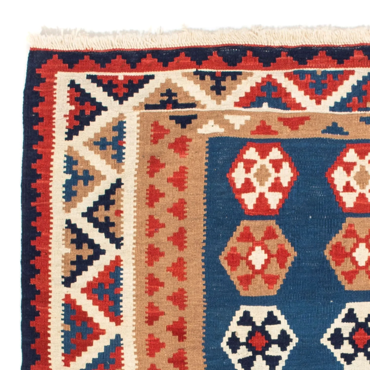 Kelim Teppich - Oriental 104 x 102 cm - blau - Image 3